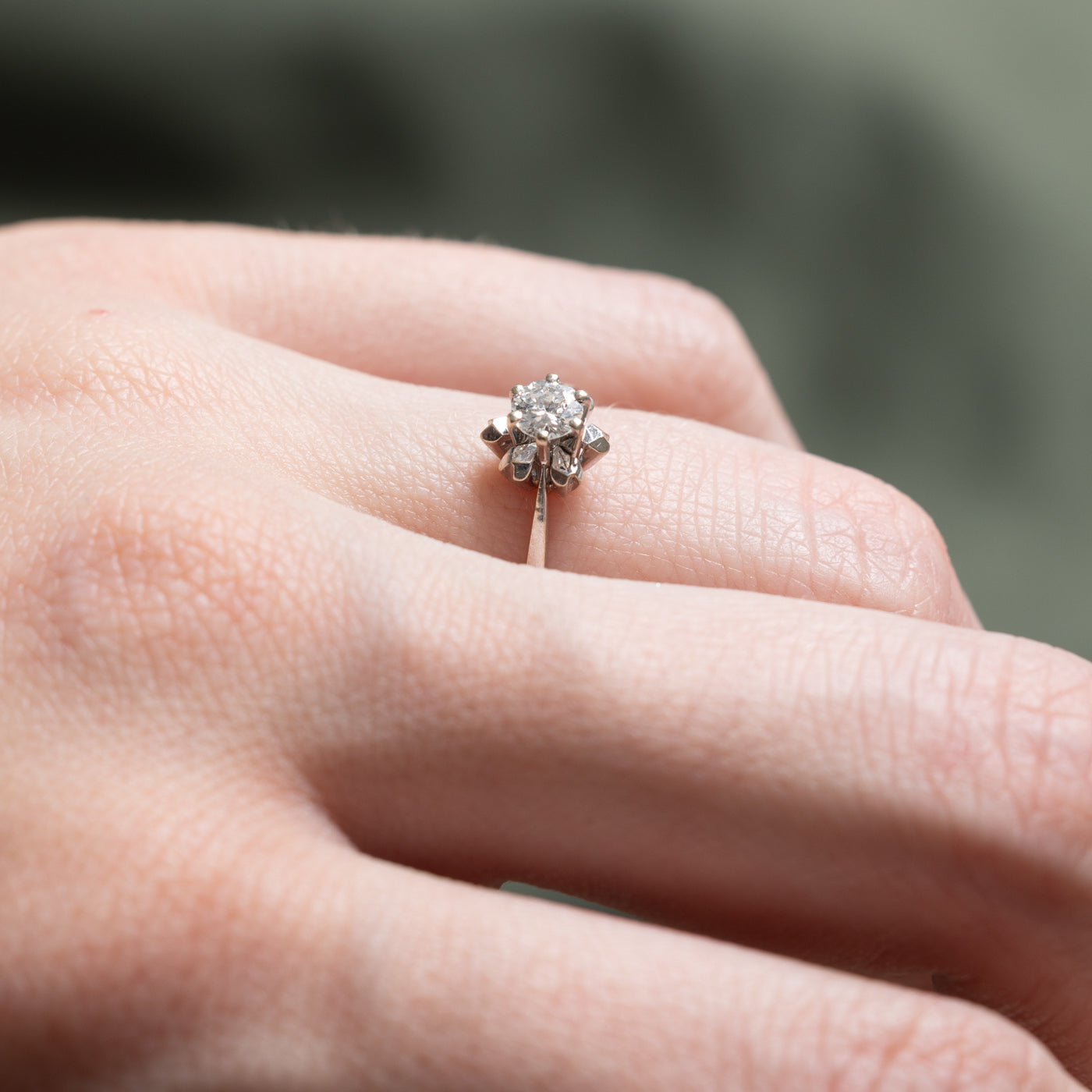 High Set Solitaire Diamond Ring | 0.20ct | SZ 7.25