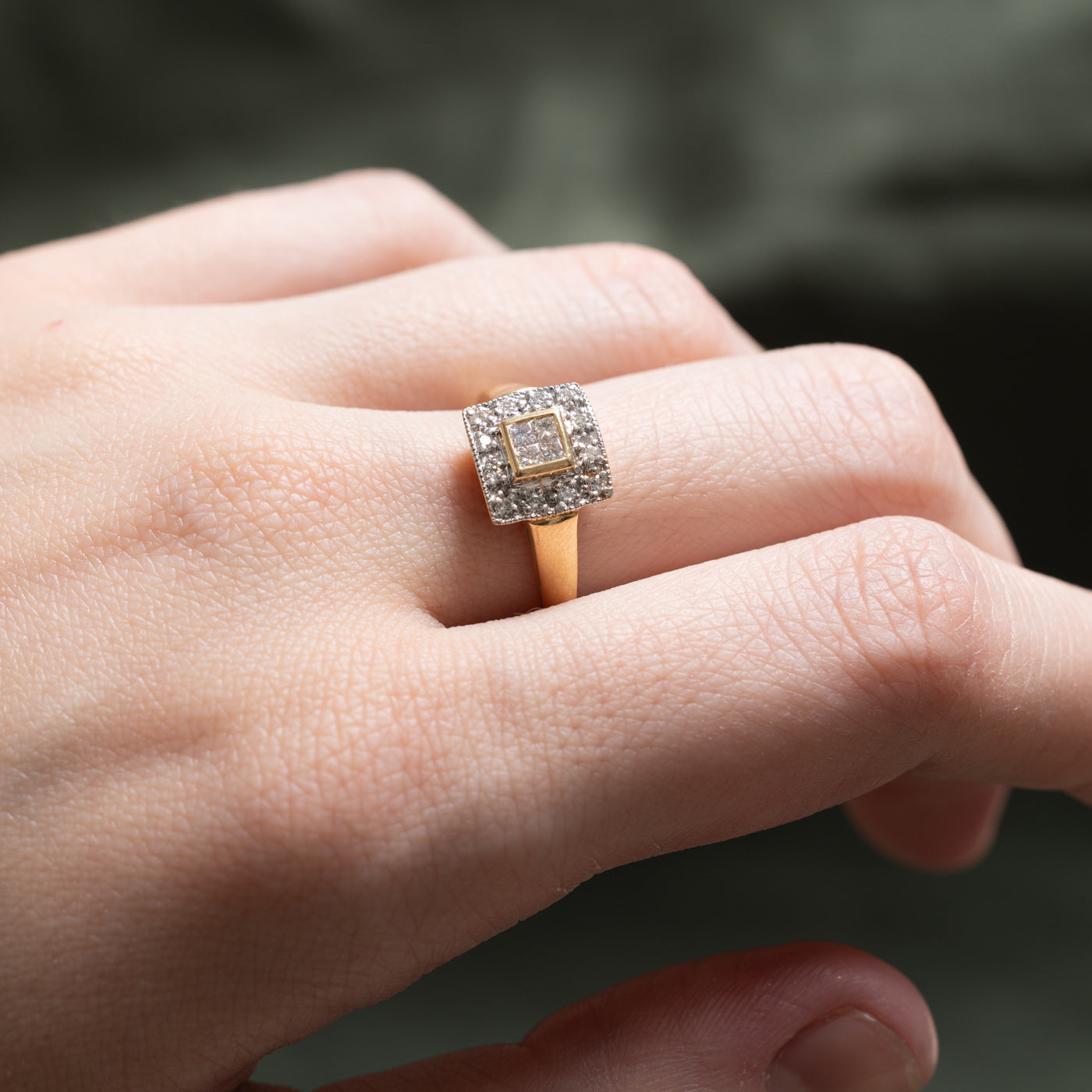 Illusion Set Diamond Halo Ring | 0.31ctw | SZ 6.5