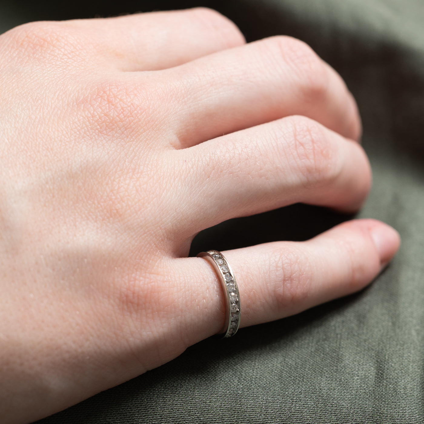Semi Eternity Channel Set Diamond Band | 0.24ctw | SZ 4