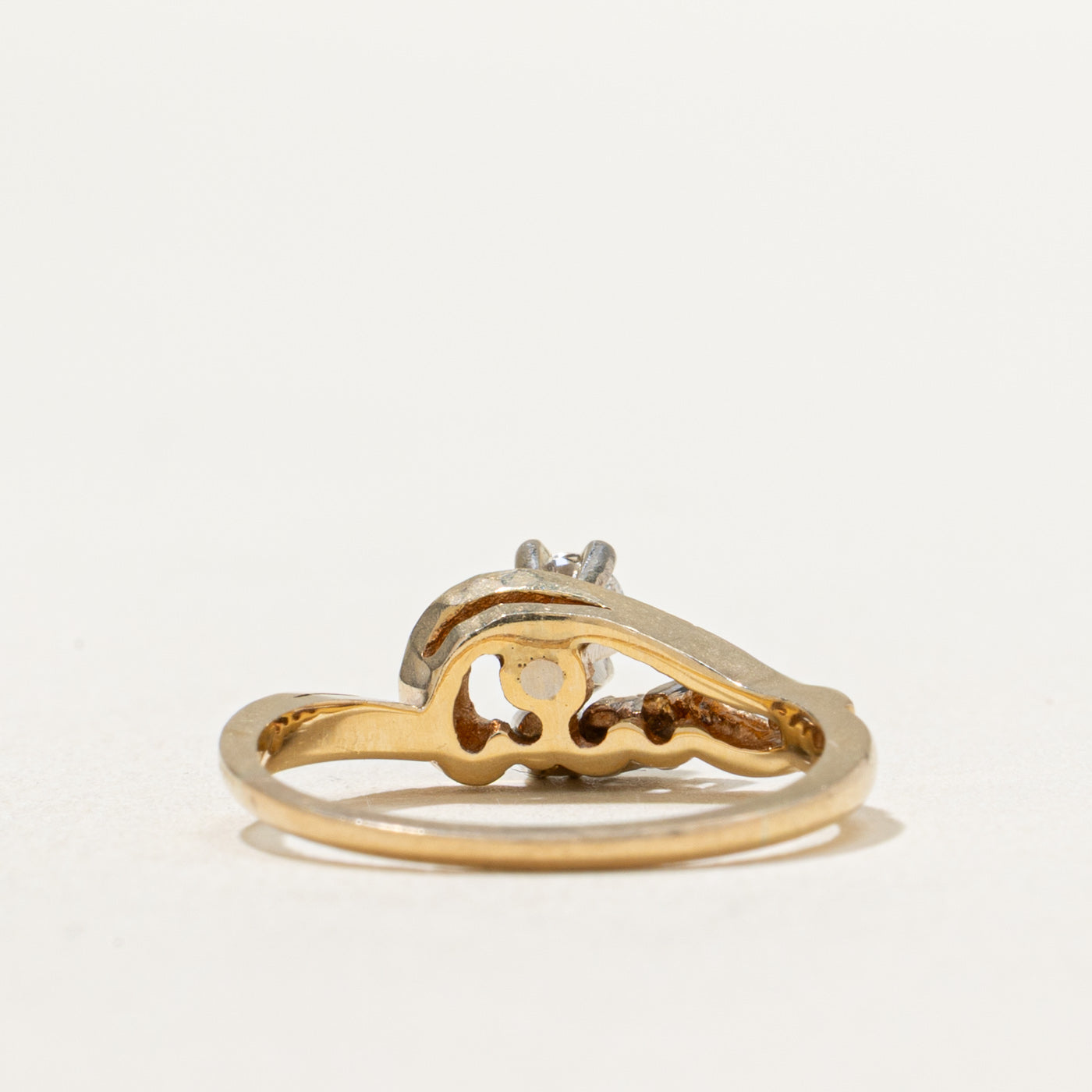 High Set Diamond Wave Ring | 0.26ctw | SZ 5.5