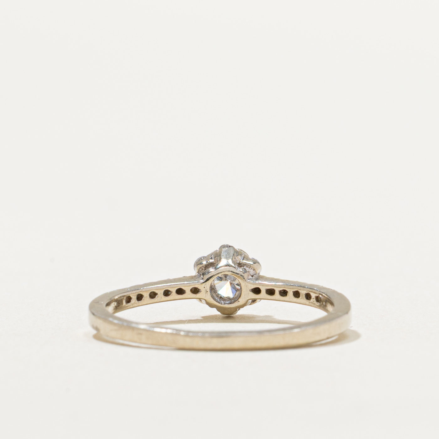 Diamond Petal Engagement Ring | 0.41ctw | SZ 5.5