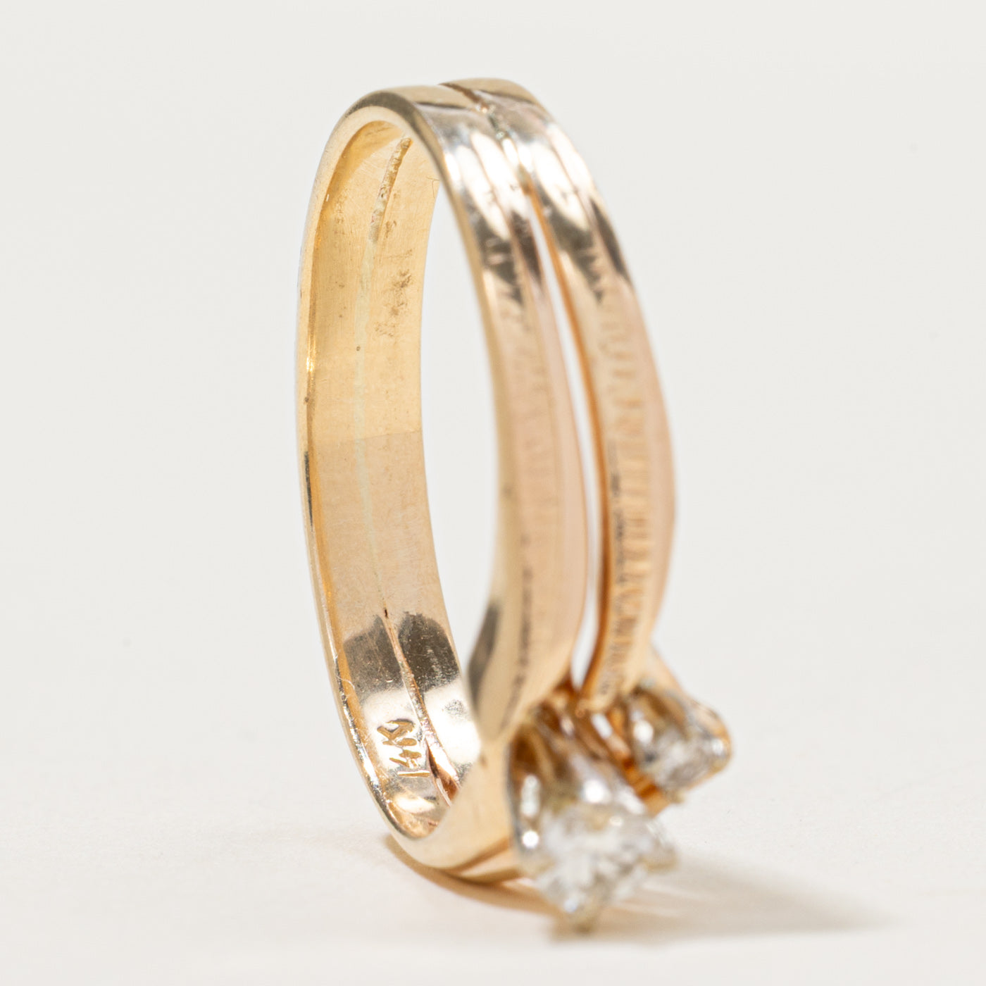 Two Stone Diamond Ring | 0.13ctw | SZ 8