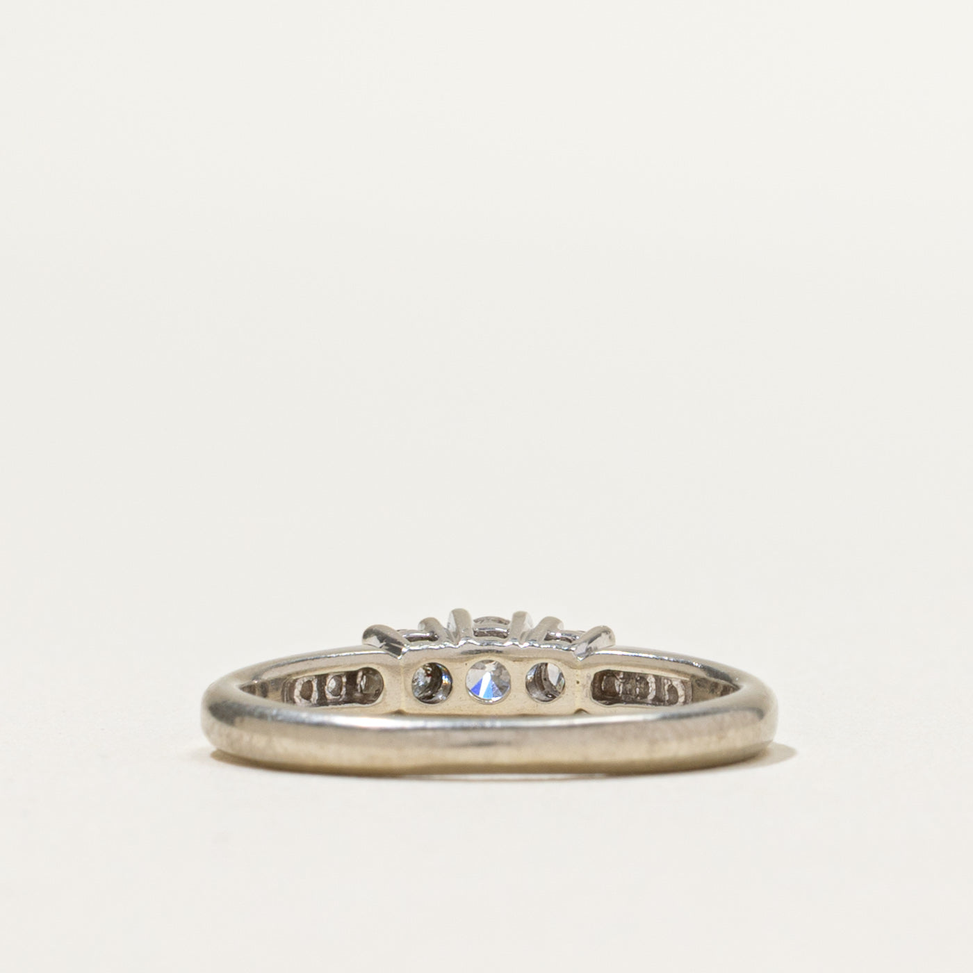 Three Stone Diamond Accented Ring | 0.32ctw | SZ 4.25