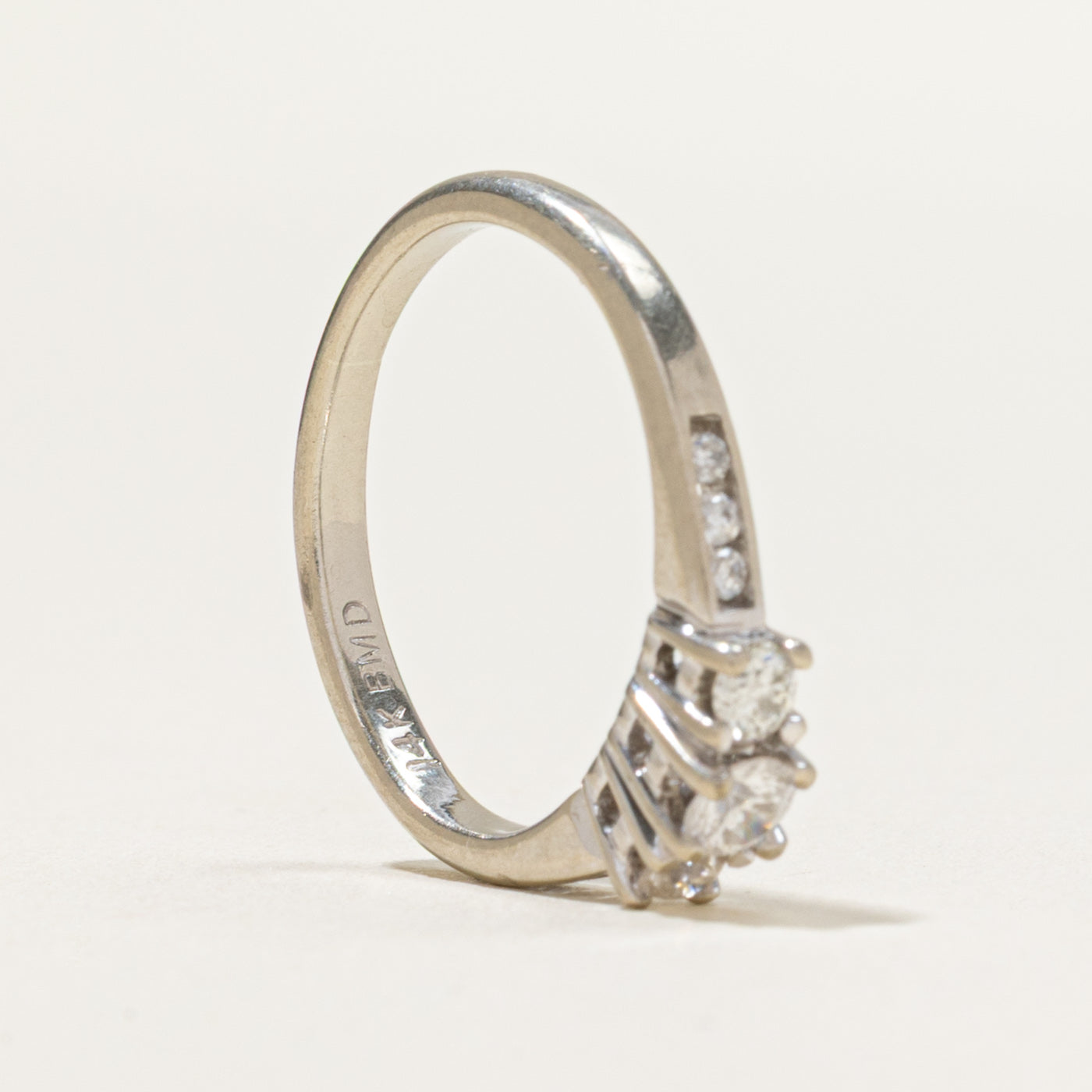 Three Stone Diamond Accented Ring | 0.32ctw | SZ 4.25