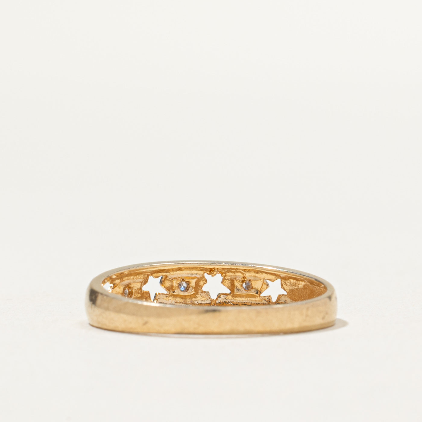Diamond Open Star Band | 0.03ctw | SZ 6