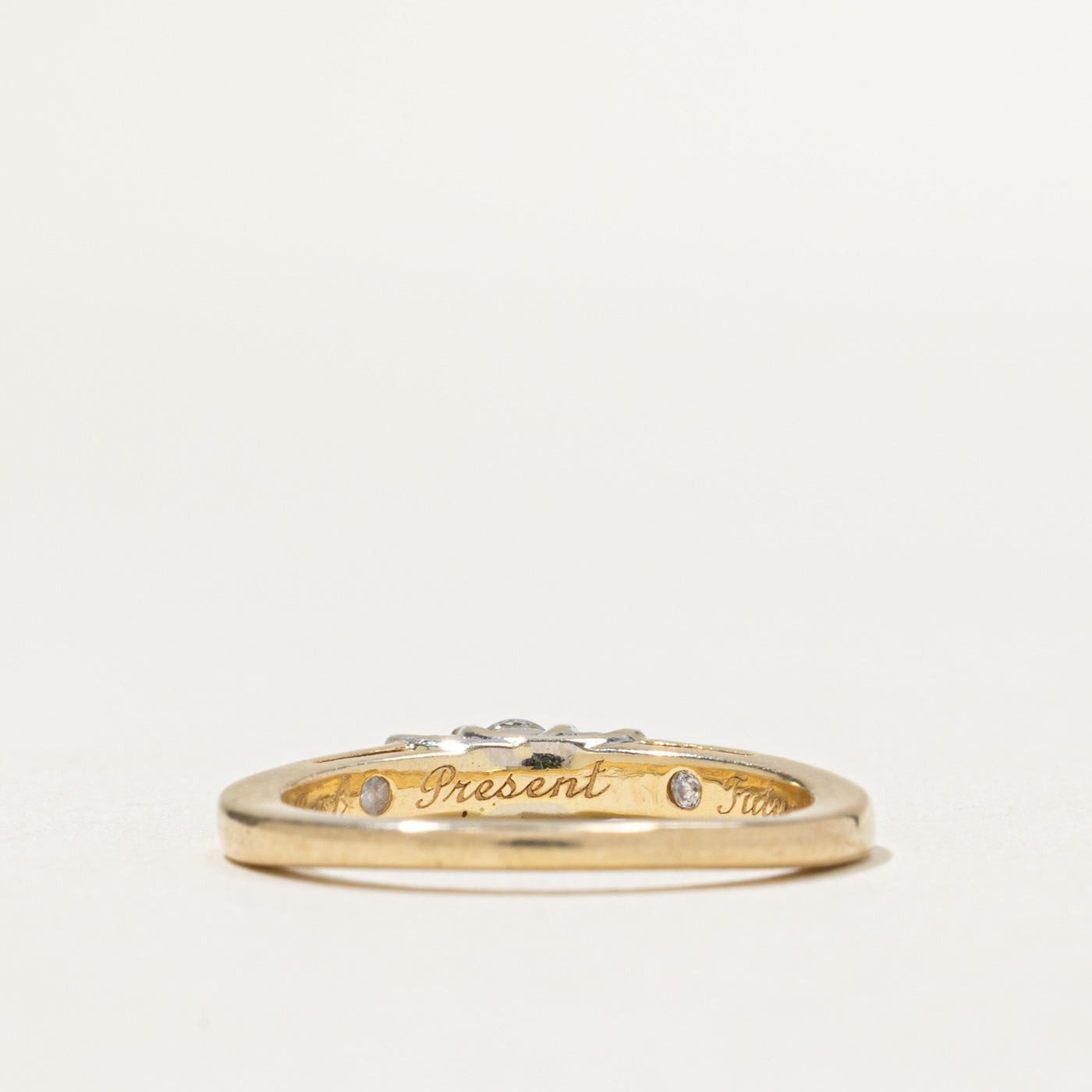Three Stone Diamond Accented Ring | 0.33ctw | SZ 6.75