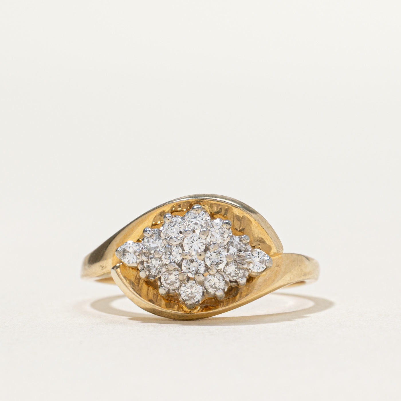 Rhombus Shaped Diamond Cluster Ring | 0.44ctw | SZ 7.25