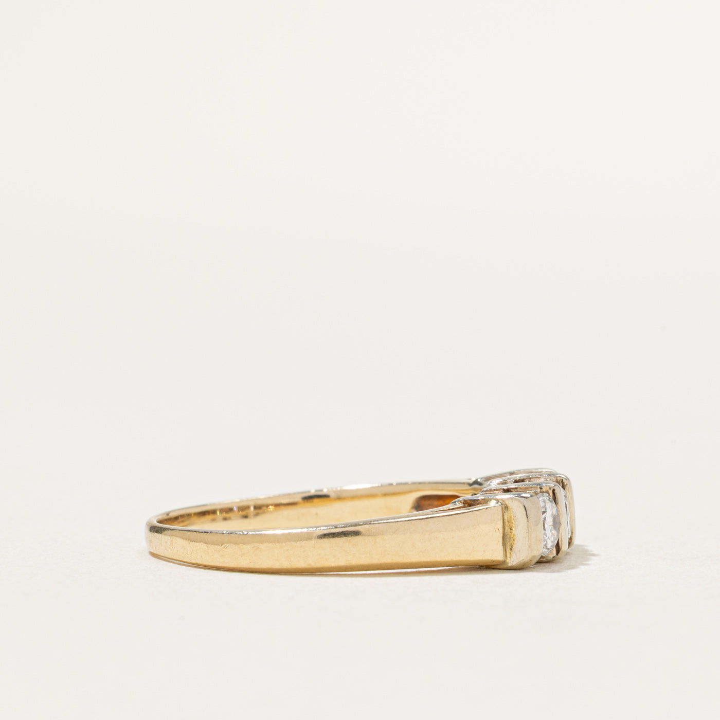Three Stone Tension Set Diamond Ring | 0.50ctw | SZ 8.75