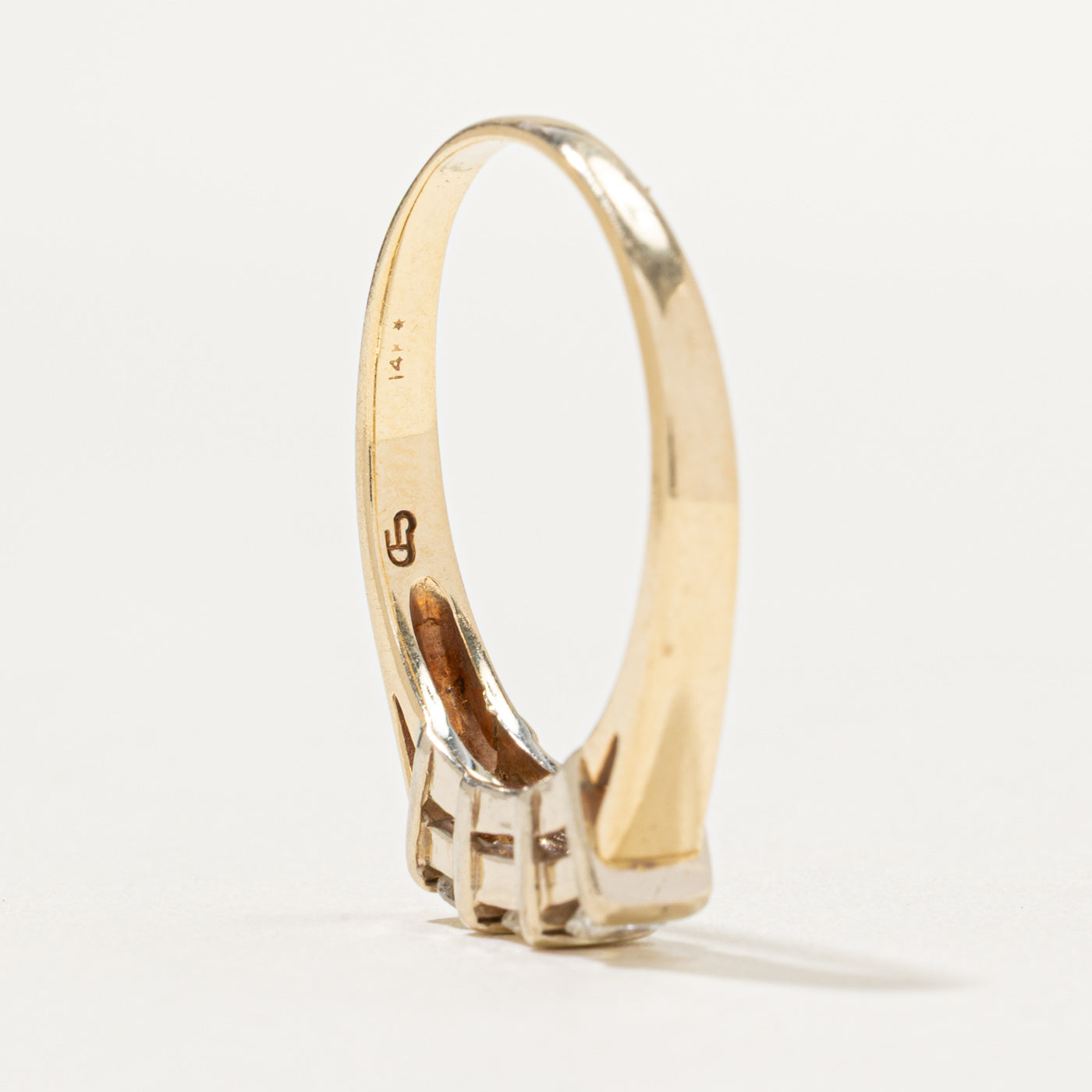 Three Stone Tension Set Diamond Ring | 0.50ctw | SZ 8.75