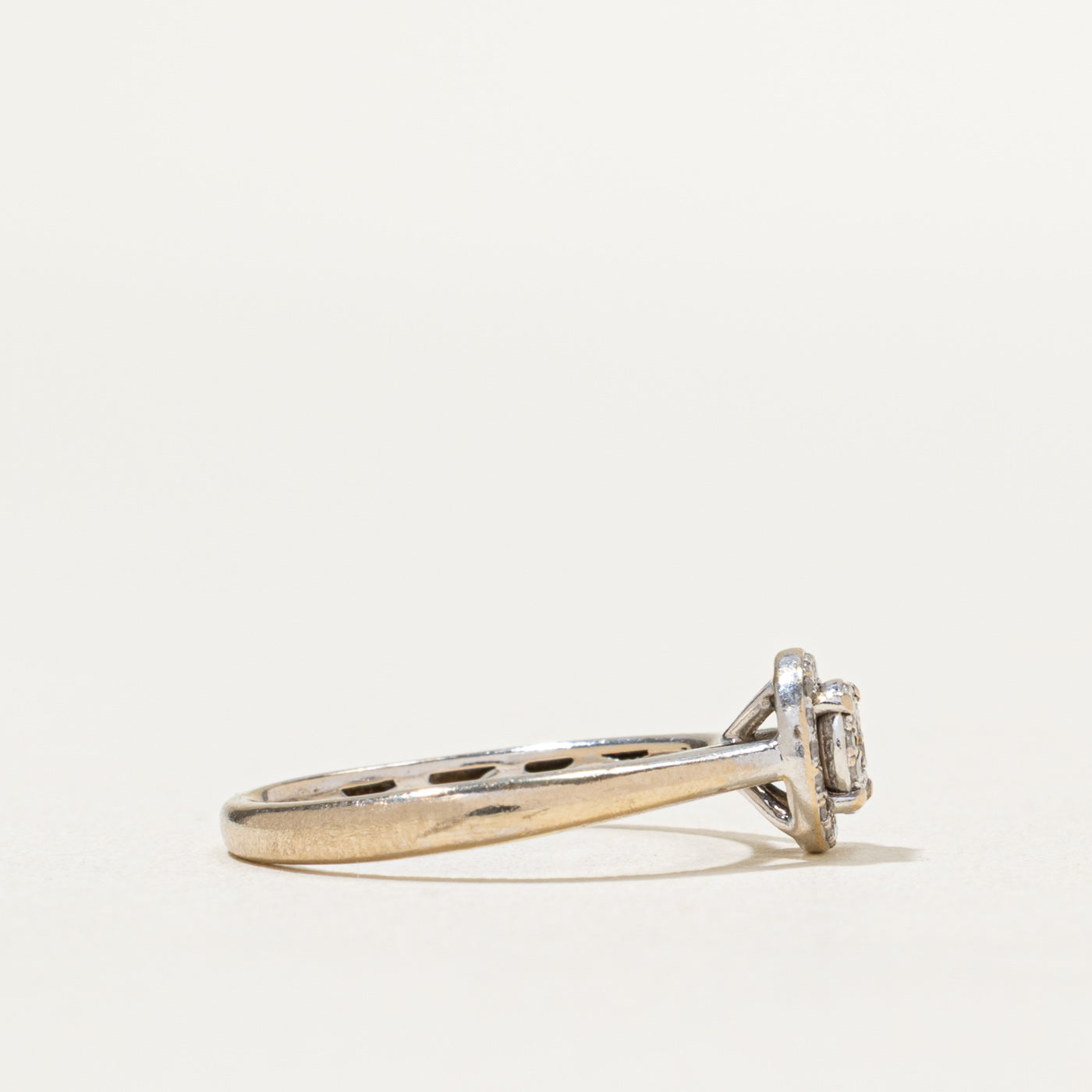 Diamond Cluster Halo Ring | 0.12ctw | SZ 4.5
