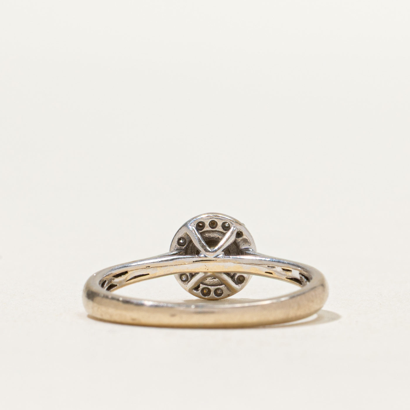 Diamond Cluster Halo Ring | 0.12ctw | SZ 4.5