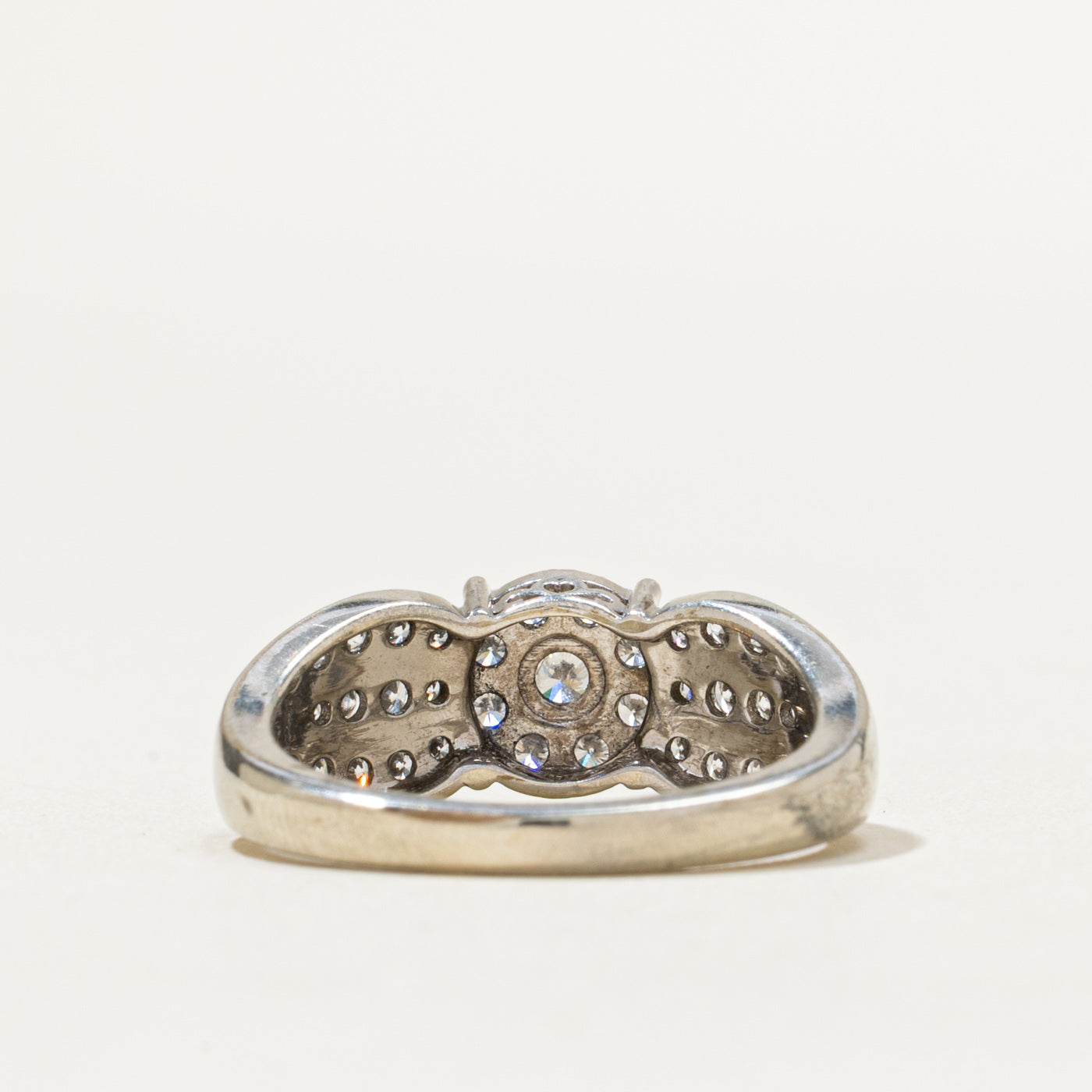 Diamond Cluster Tapered Ring | 1.00ctw | SZ 7