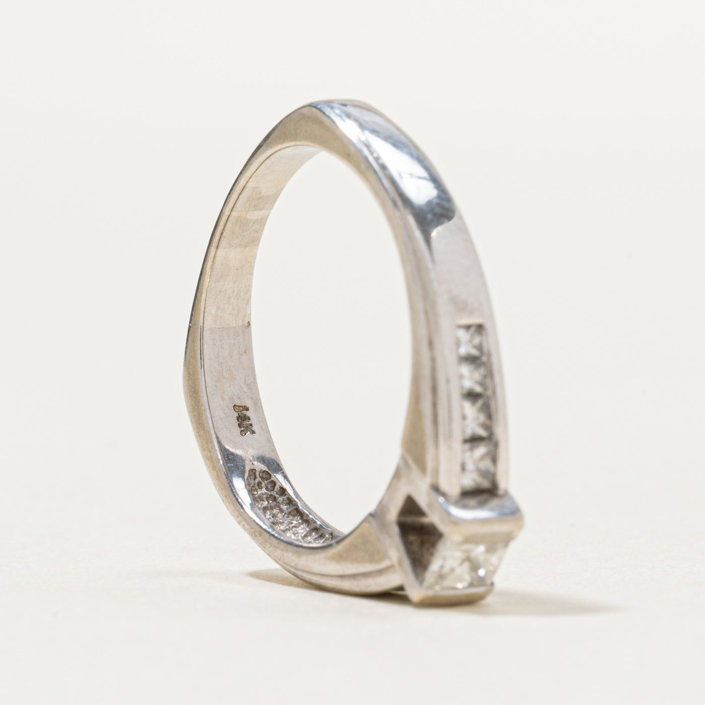 Princess Cut Diamond Engagement Ring | 0.72ctw | SZ 7.5