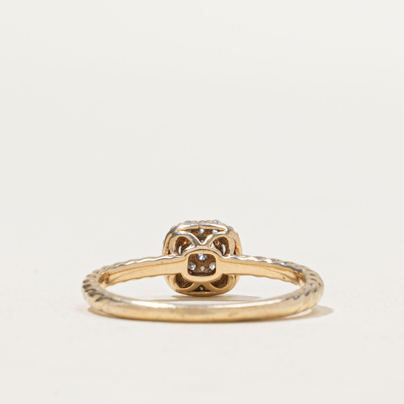 Diamond Cluster Halo Ring | 0.19ctw | SZ 5