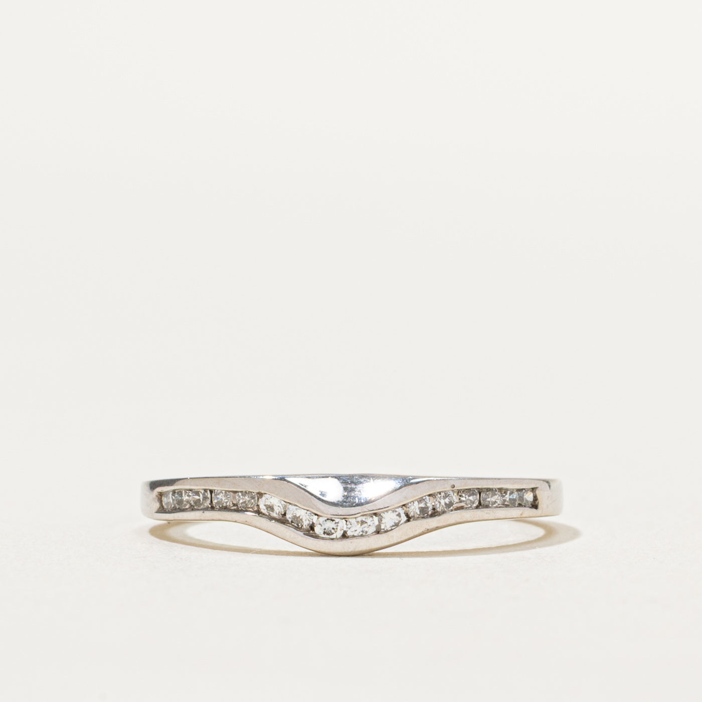 Semi Eternity Diamond Contour Band | 0.19ctw | SZ 7