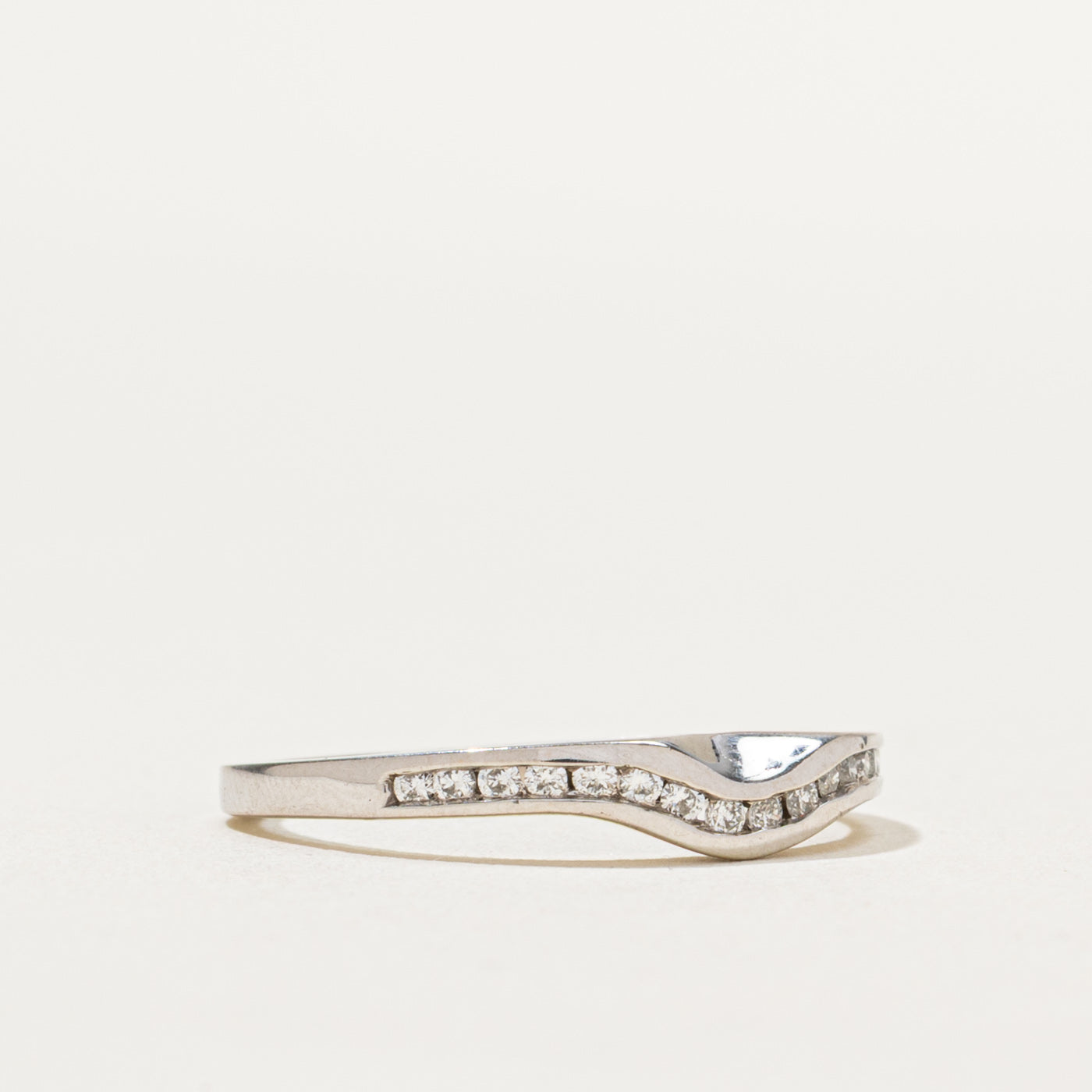 Semi Eternity Diamond Contour Band | 0.19ctw | SZ 7