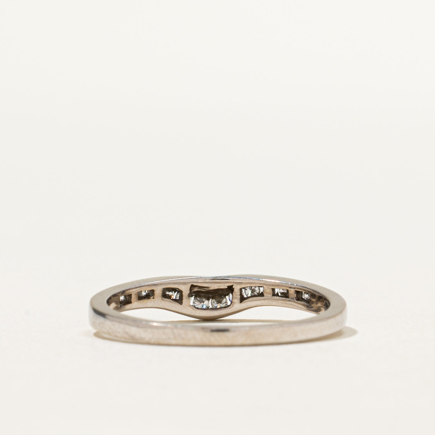 Semi Eternity Diamond Contour Band | 0.19ctw | SZ 7