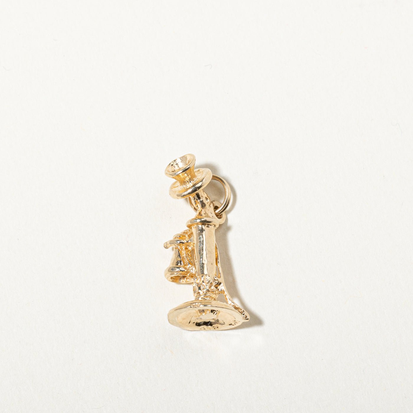 10k Yellow Gold Candlestick Telephone Charm