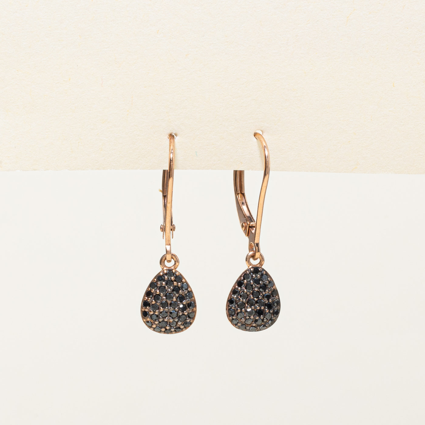 Boucles d'oreilles en diamant noir | 0,15 ct |