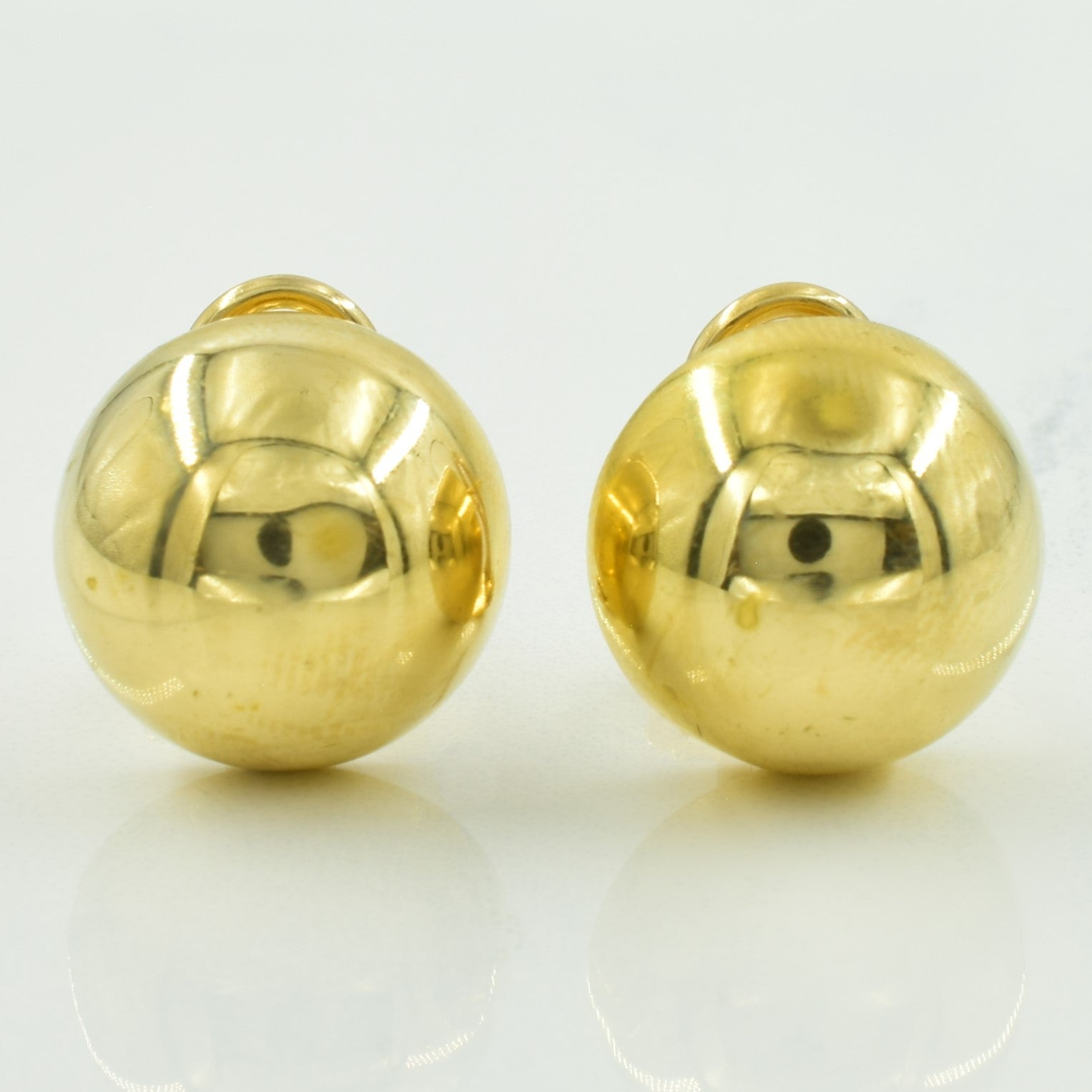 18k Yellow Gold Stud Earrings