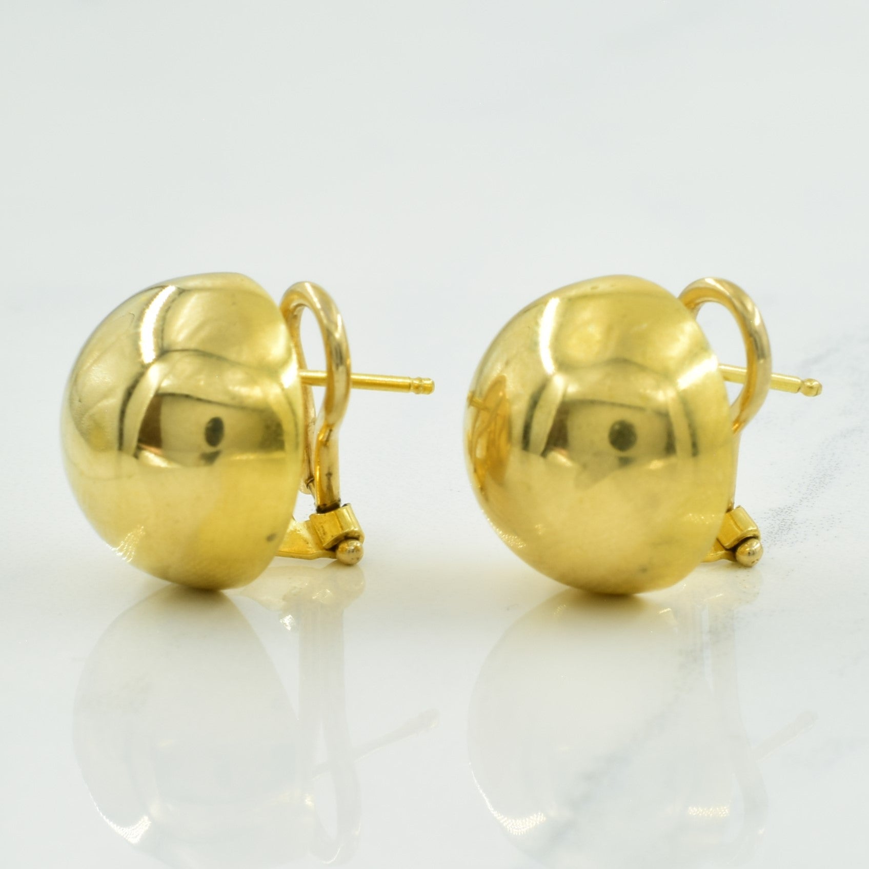 18k Yellow Gold Stud Earrings