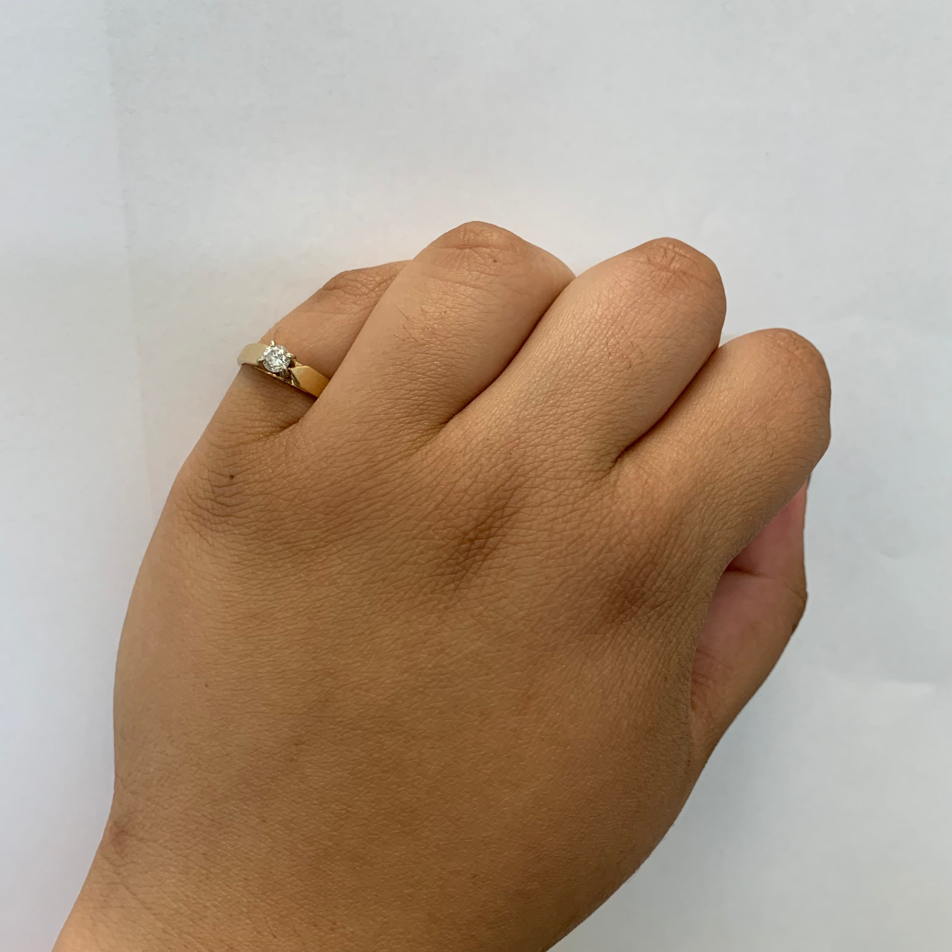 Diamond Cathedral Ring | 0.22ct | SZ 6.75 |