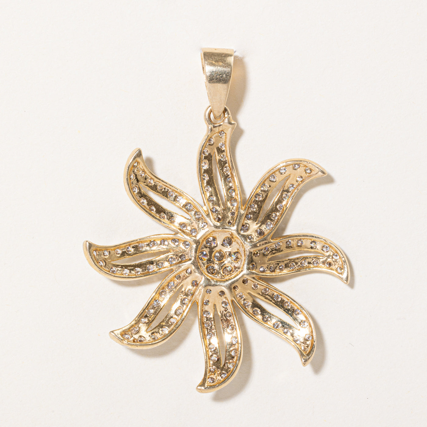 Diamond Flower Large Pendant | 1.25ctw |