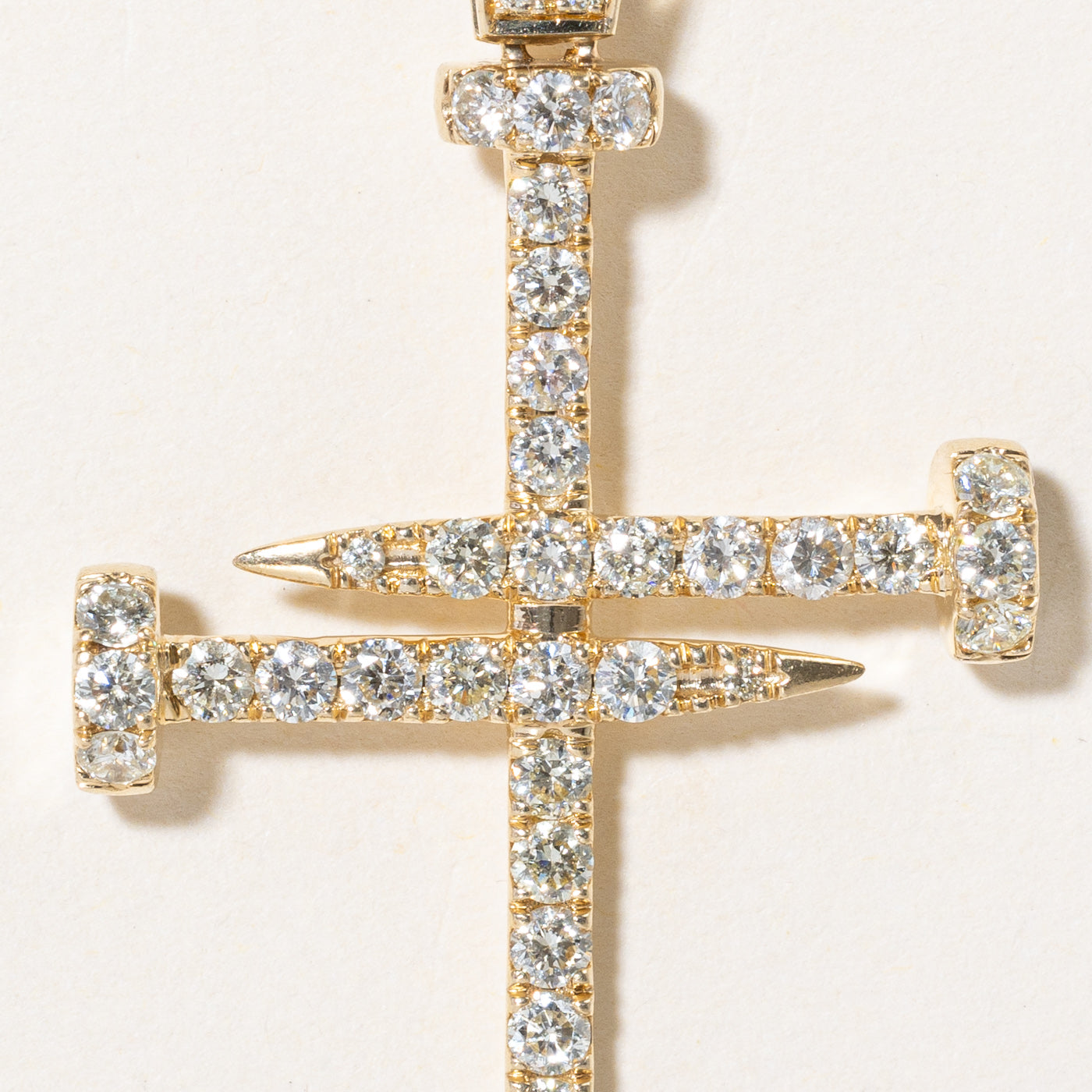 Diamond Nails Cross Pendant | 1.50ctw |