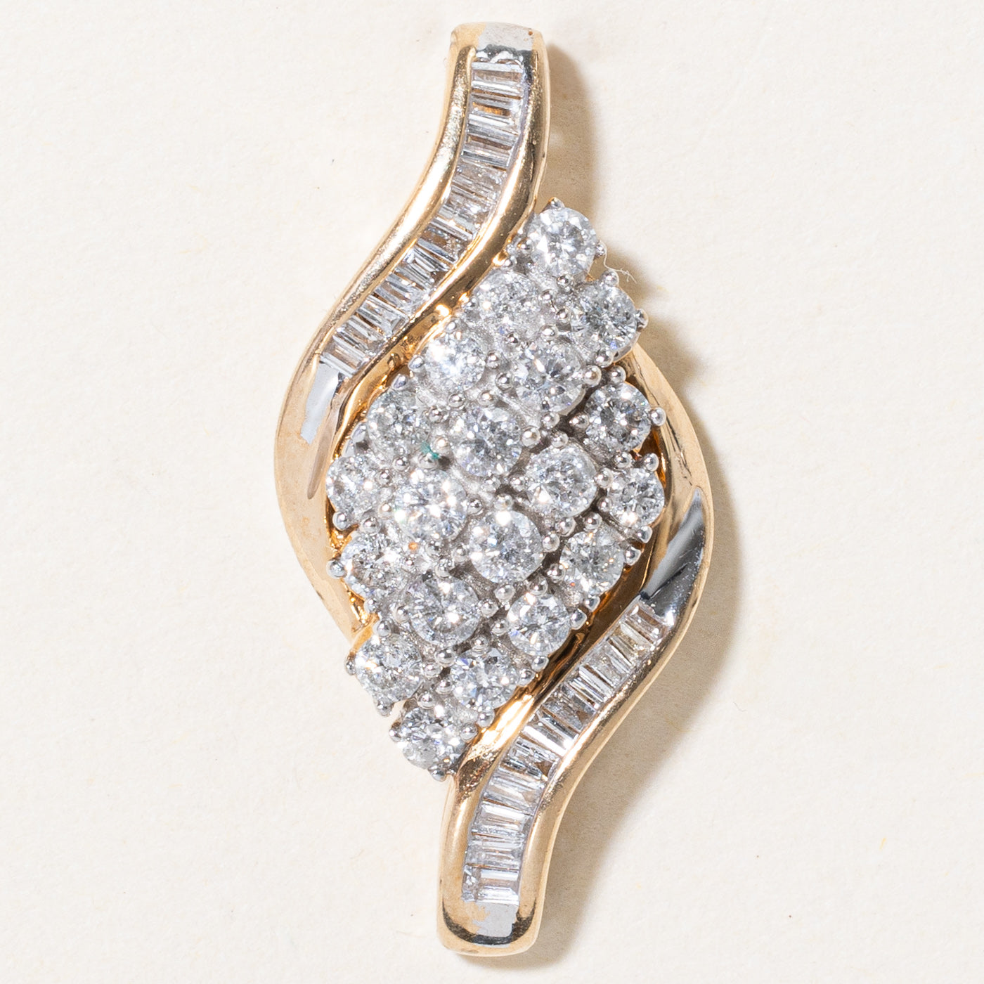 Diamond Marquise Cluster Pendant | 0.72ctw |