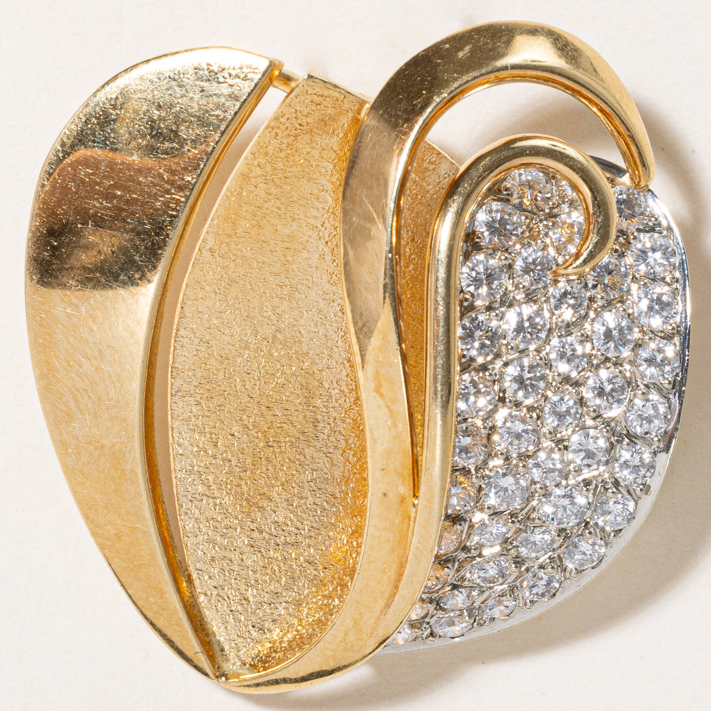 Pave Set Diamond Abstract Pendant | 1.00ctw |