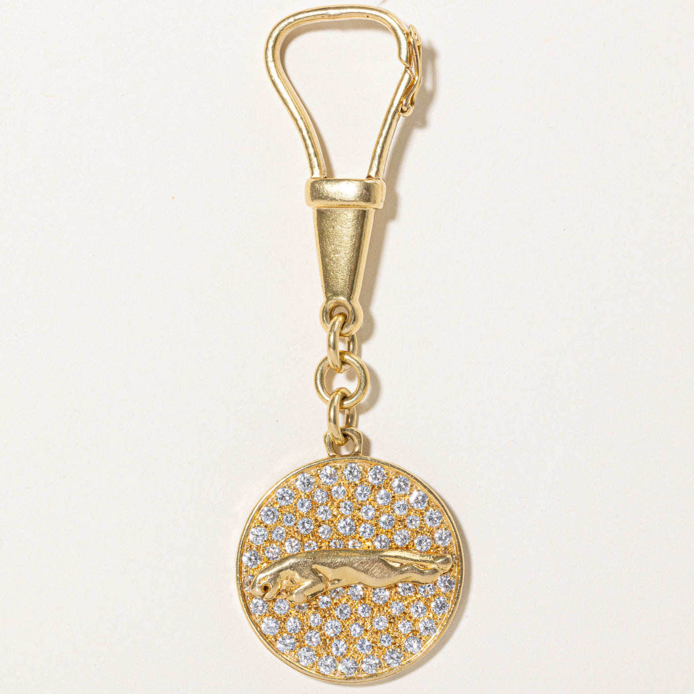 Diamond Panther Dog Clip Pendant | 2.50ctw |