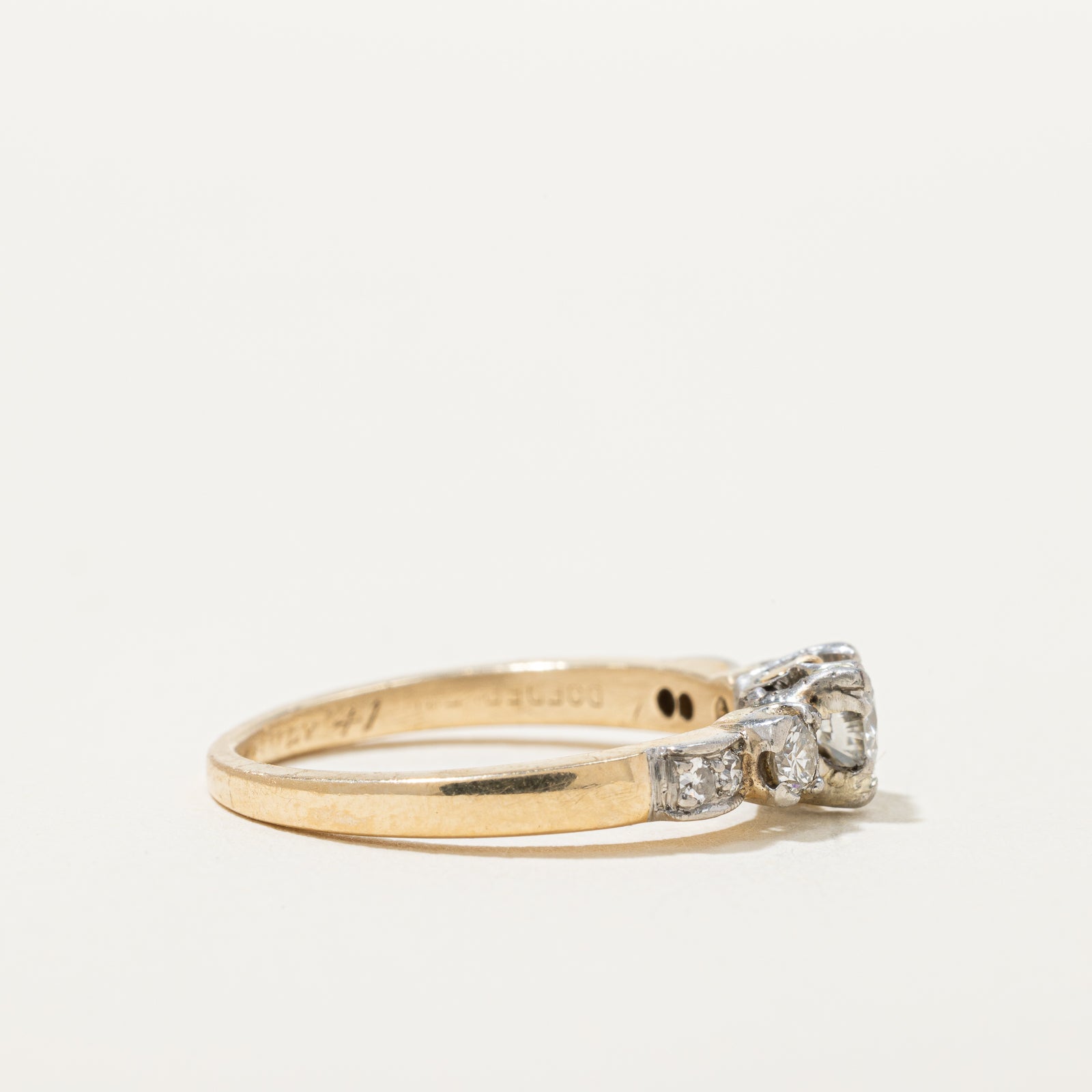 Vintage Diamond Ring | 0.36ctw | SZ 4 |