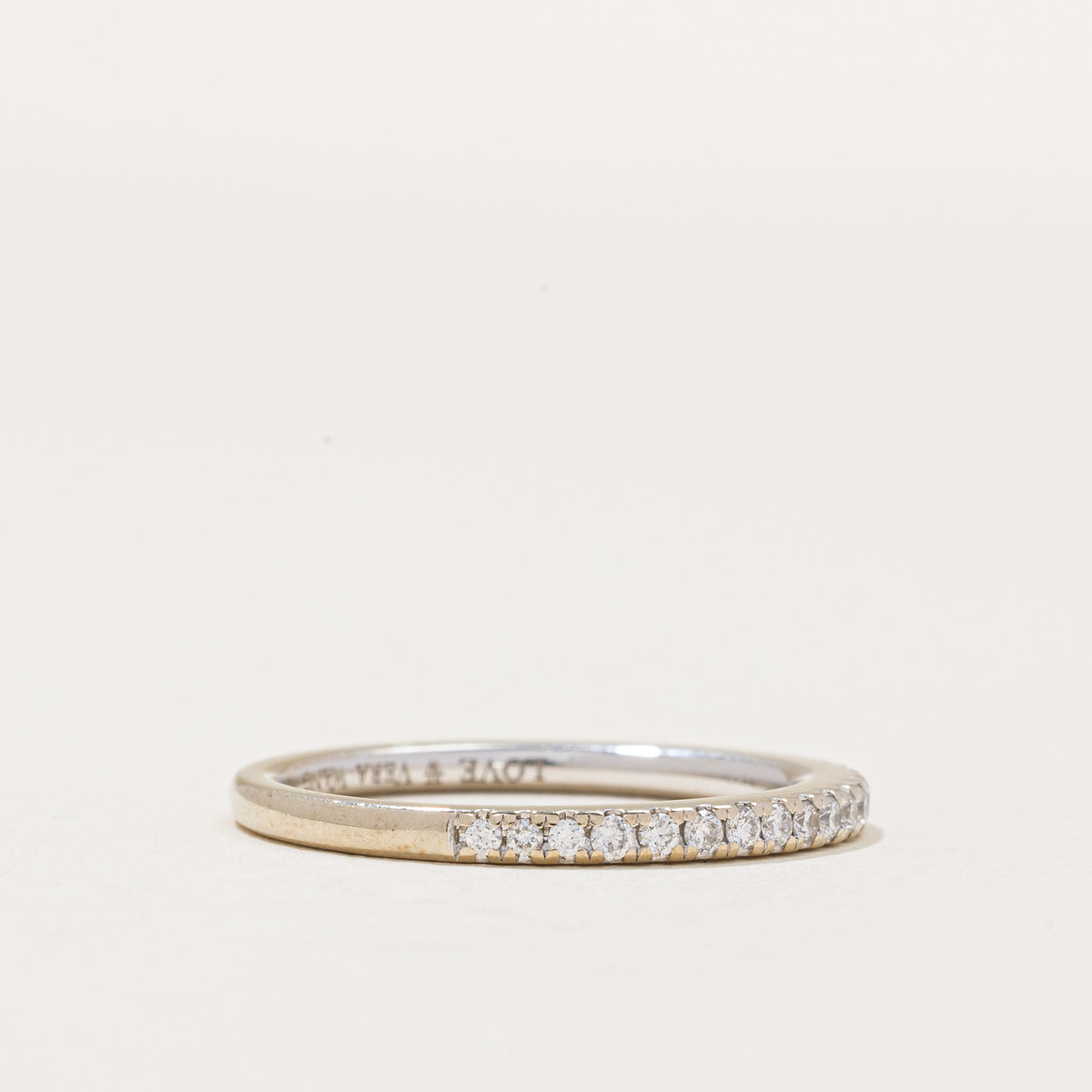 'Vera Wang' Diamond Half Eternity Ring | 0.23ctw | SZ 6.25 |