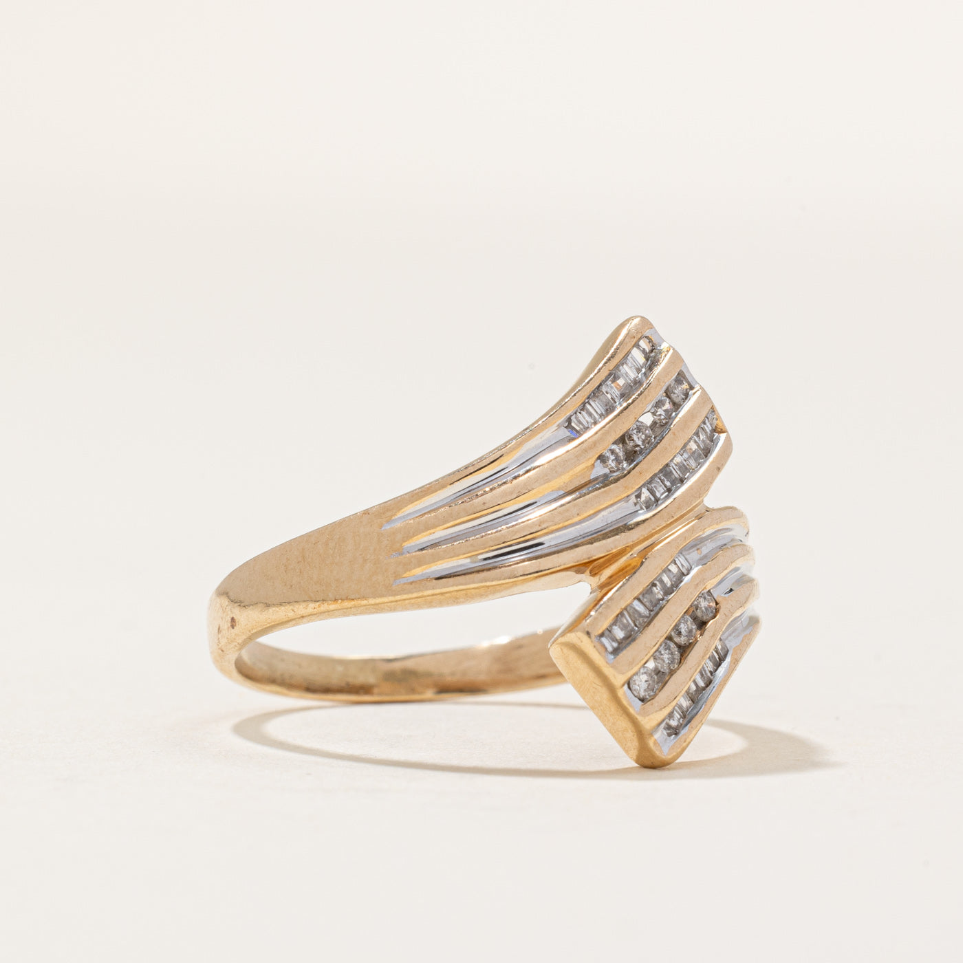Diamond Waterfall Ring | 0.24ctw | SZ 8.75 |