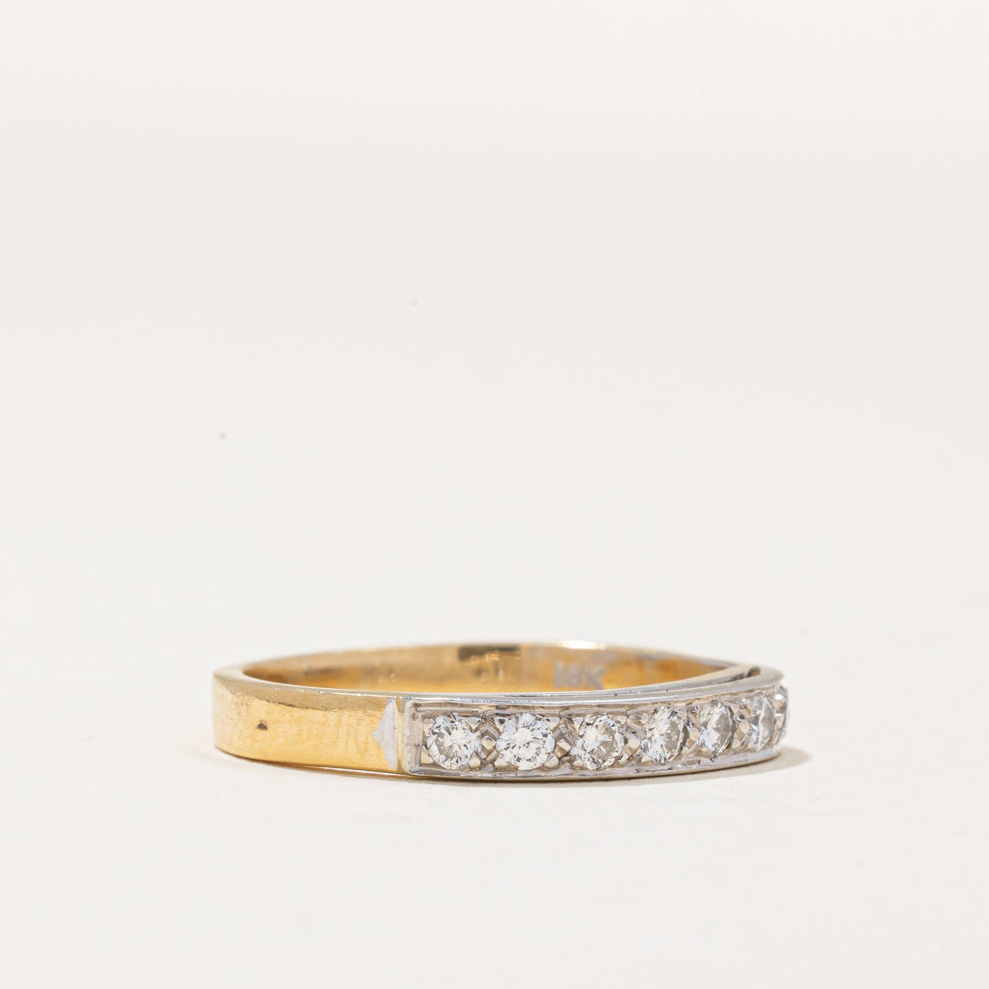 Bague sertie de diamants à fleur | 0,24 ct | Taille 5,25 |