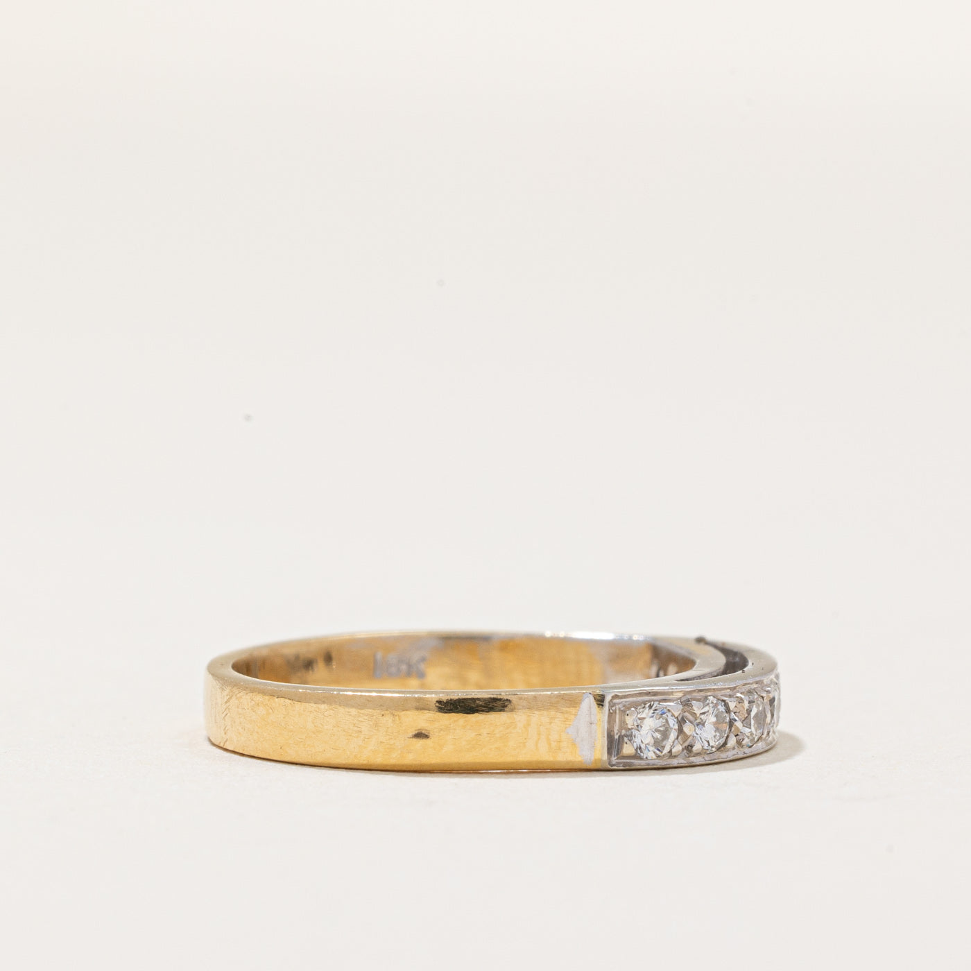 Bague sertie de diamants à fleur | 0,24 ct | Taille 5,25 |