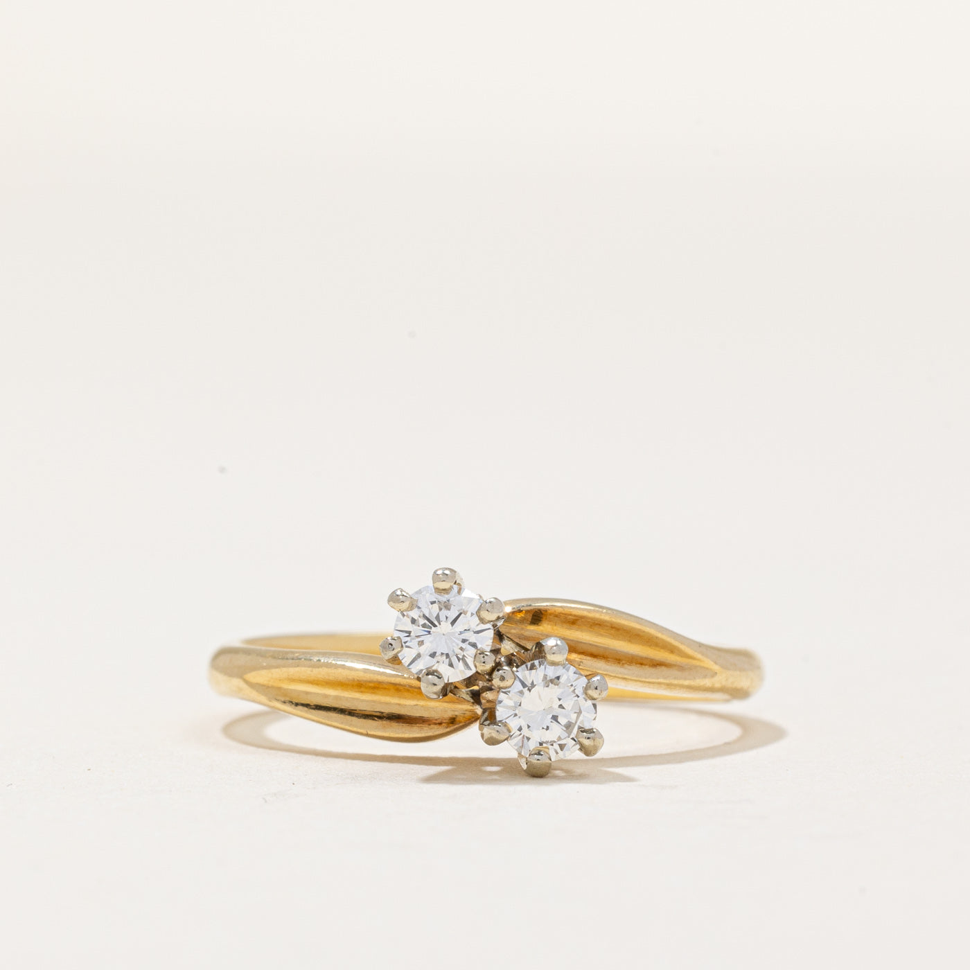 Diamond Bypass Ring | 0.30ctw | SZ 6.75 |