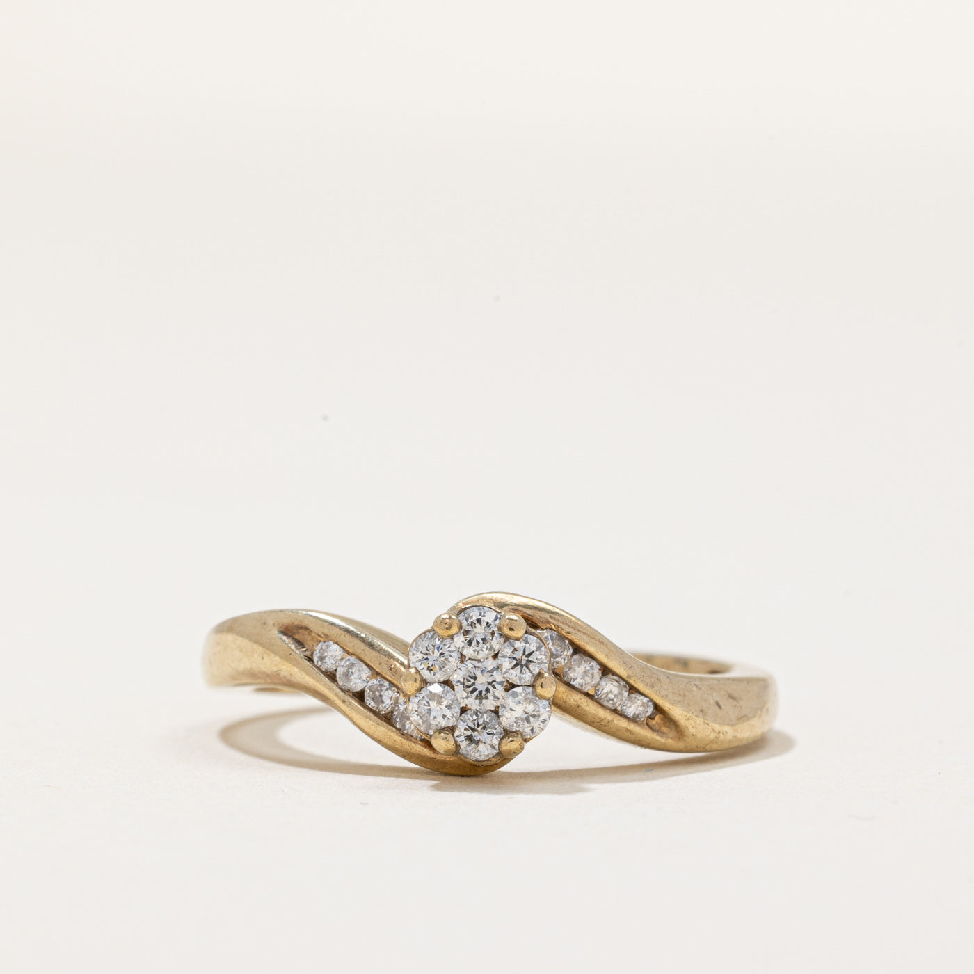 Diamond Bypass Ring | 0.27ctw | SZ 7.25 |