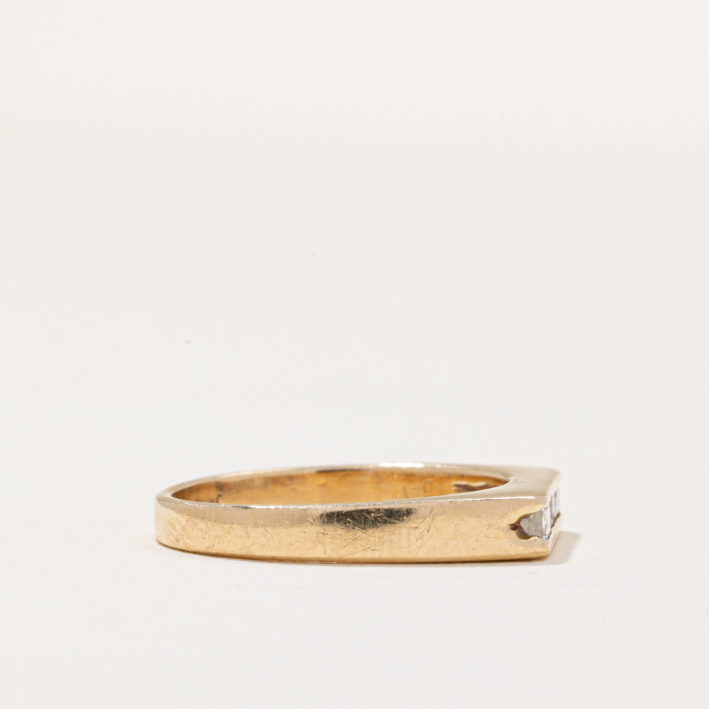 Bague sertie de diamants baguette | 0,24 ct | Taille 7 |