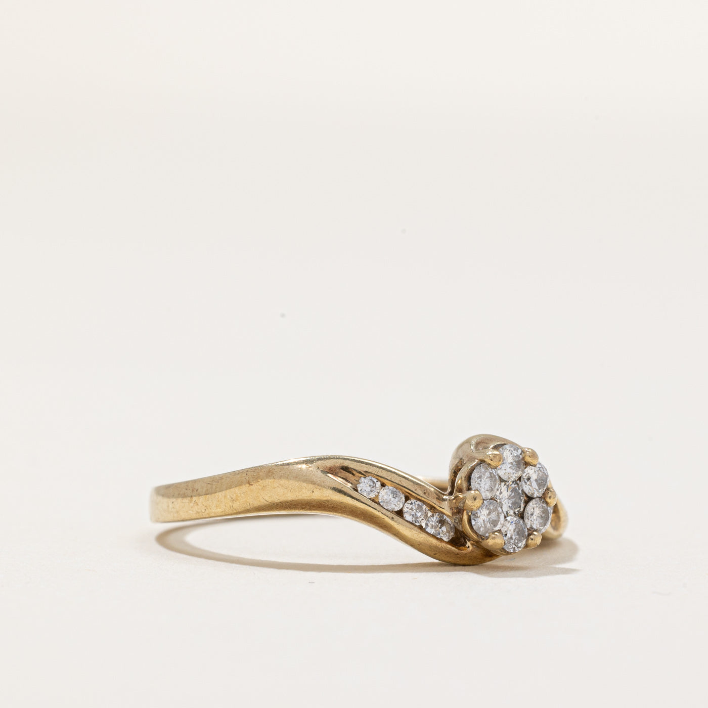 Diamond Bypass Ring | 0.27ctw | SZ 7.25 |