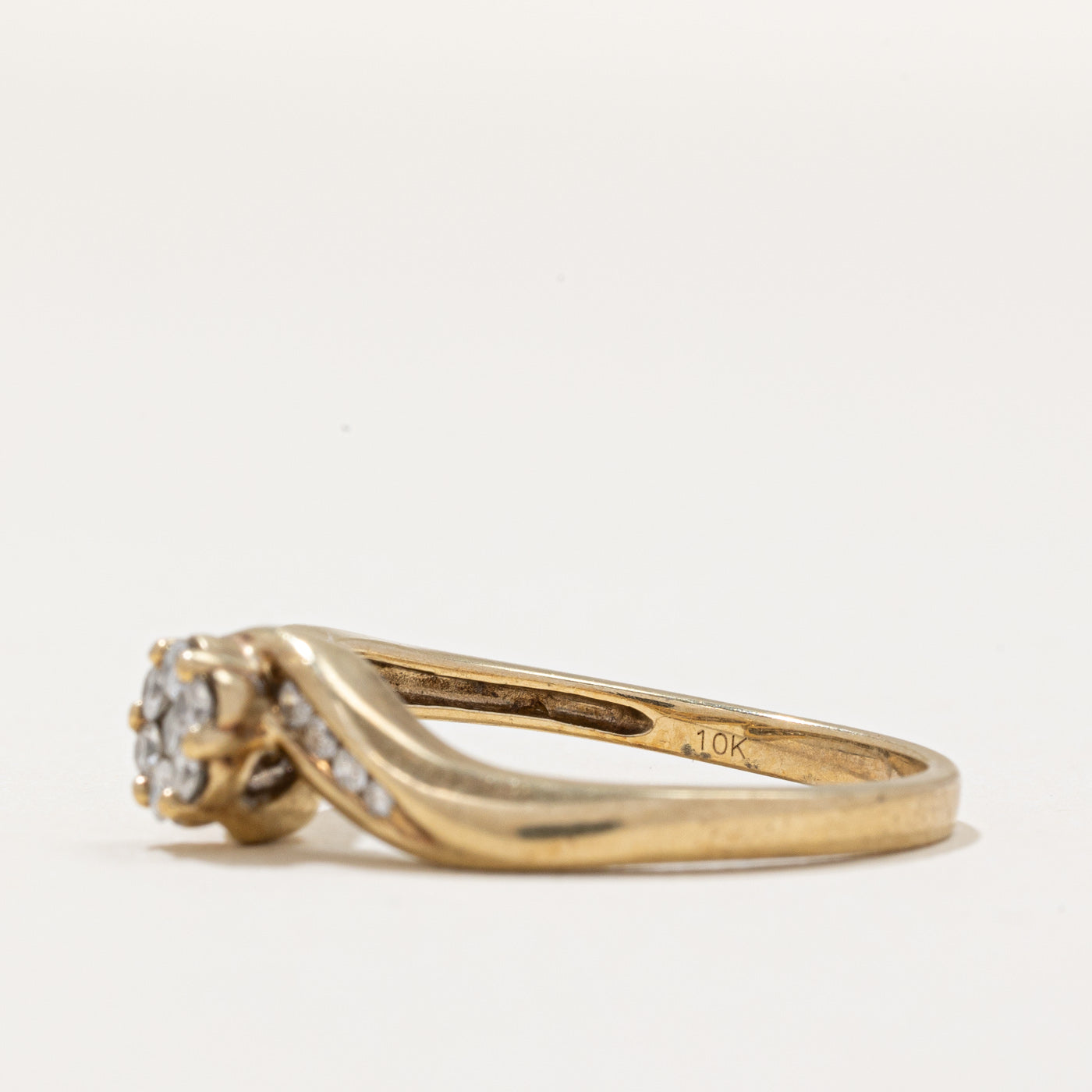 Diamond Bypass Ring | 0.27ctw | SZ 7.25 |