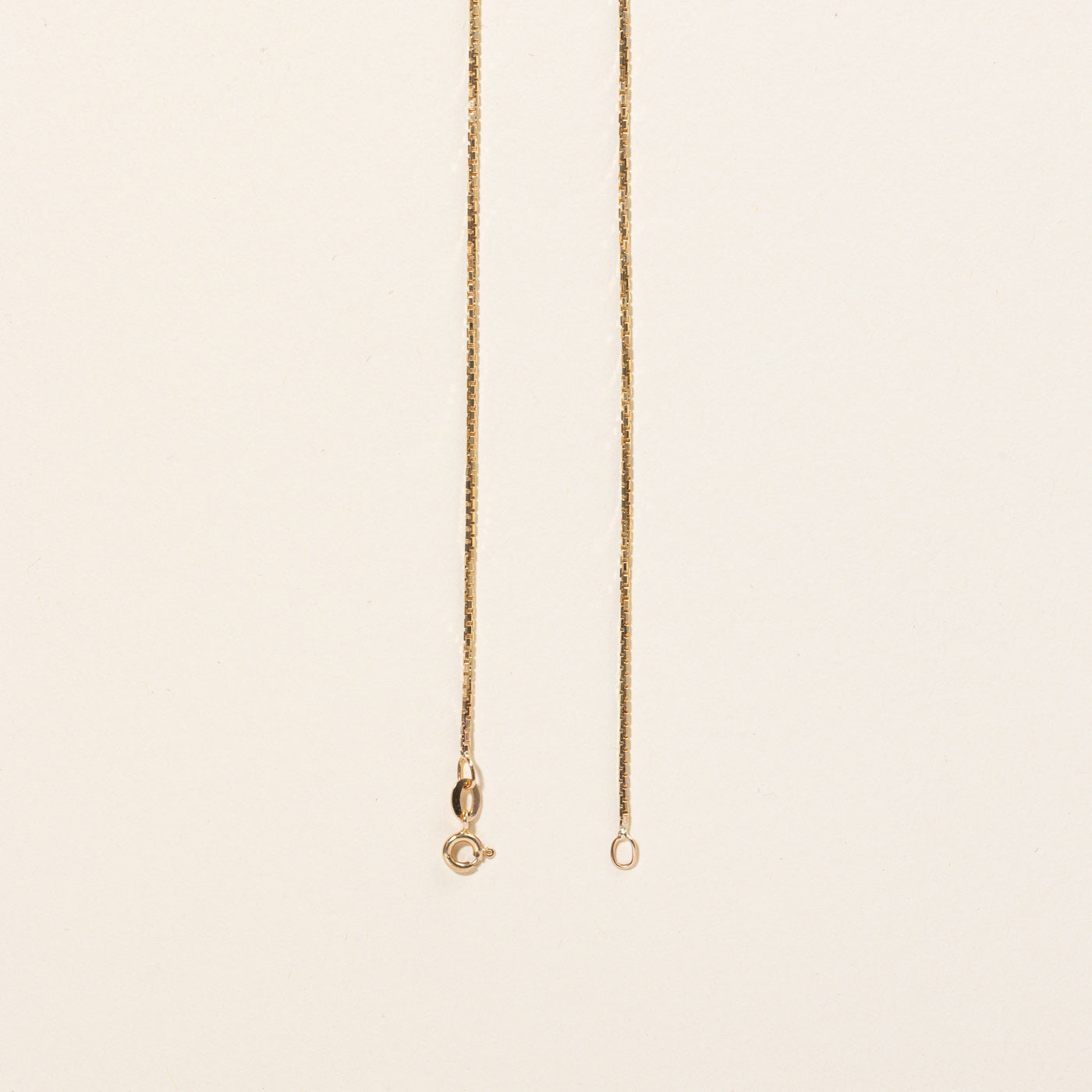 10k Yellow Gold Box Link Chain | 18" |