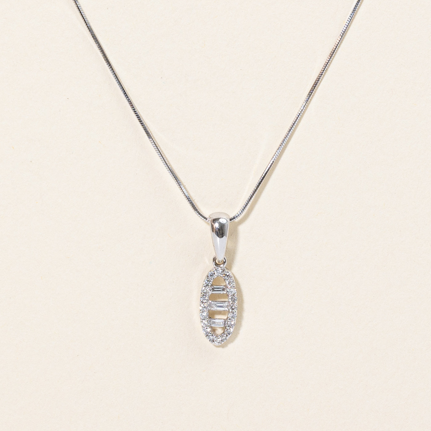 Diamond Pendant & Necklace | 0.21ctw | 18" |