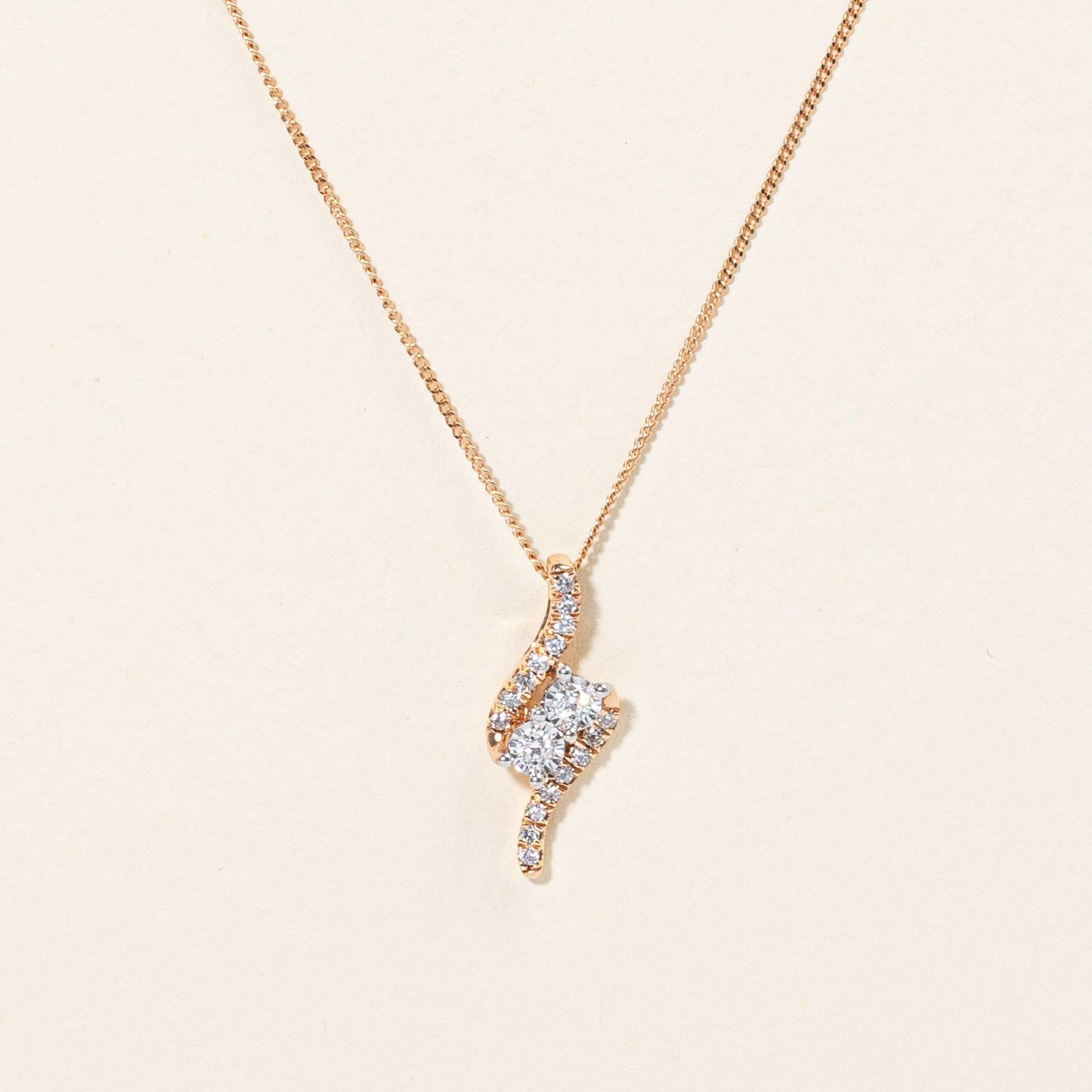 Diamond Pendant Necklace | 0.25ctw | 19" |