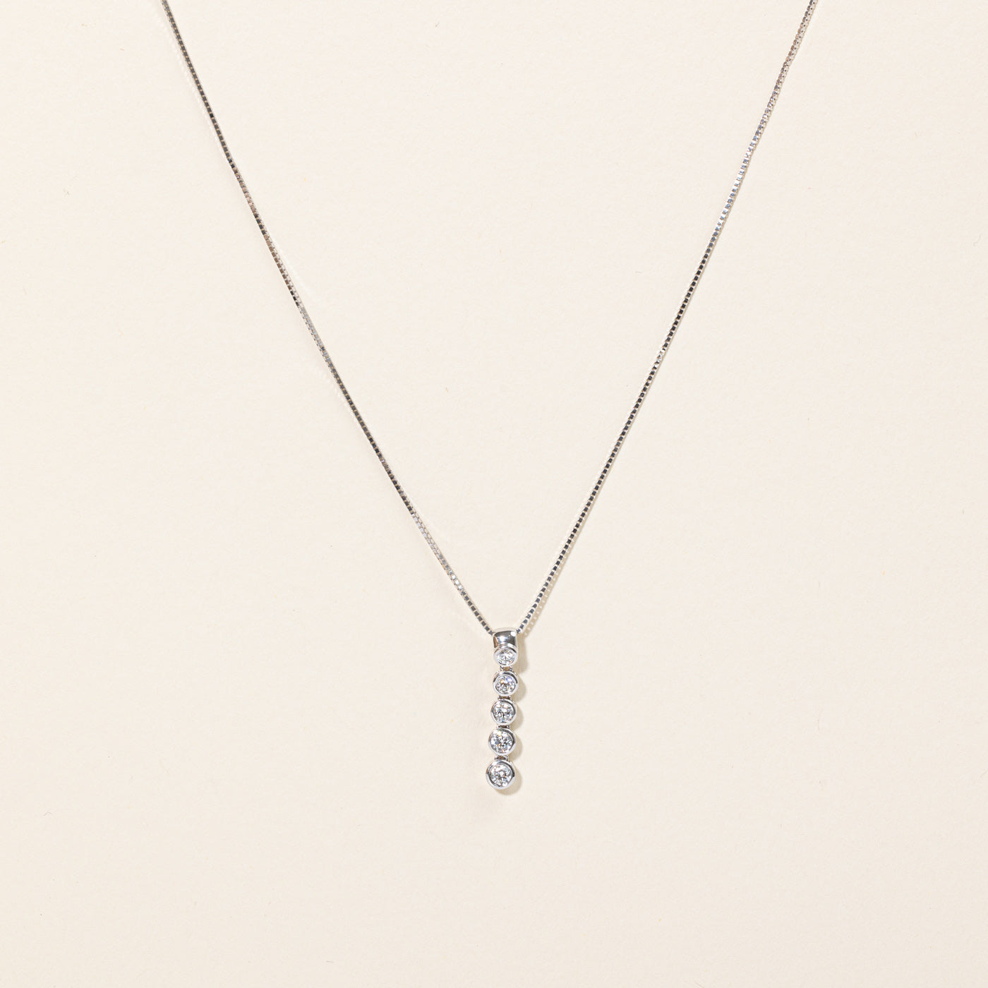 Diamond Drop Pendant & Necklace | 0.40ctw | 18" |