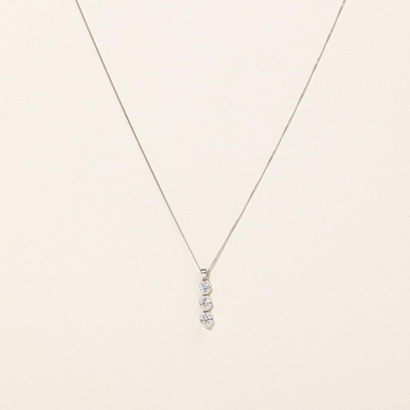 Tension Set Diamond Pendant & Necklace | 0.47ctw | 18" |
