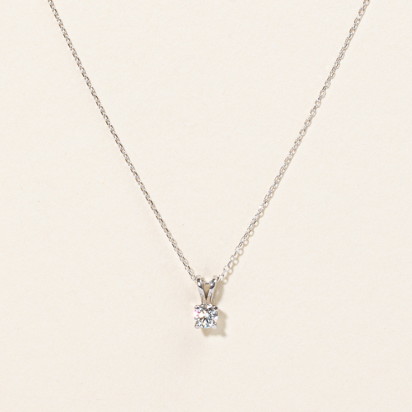 Diamond Pendant & Necklace | 0.20ct | 18" |