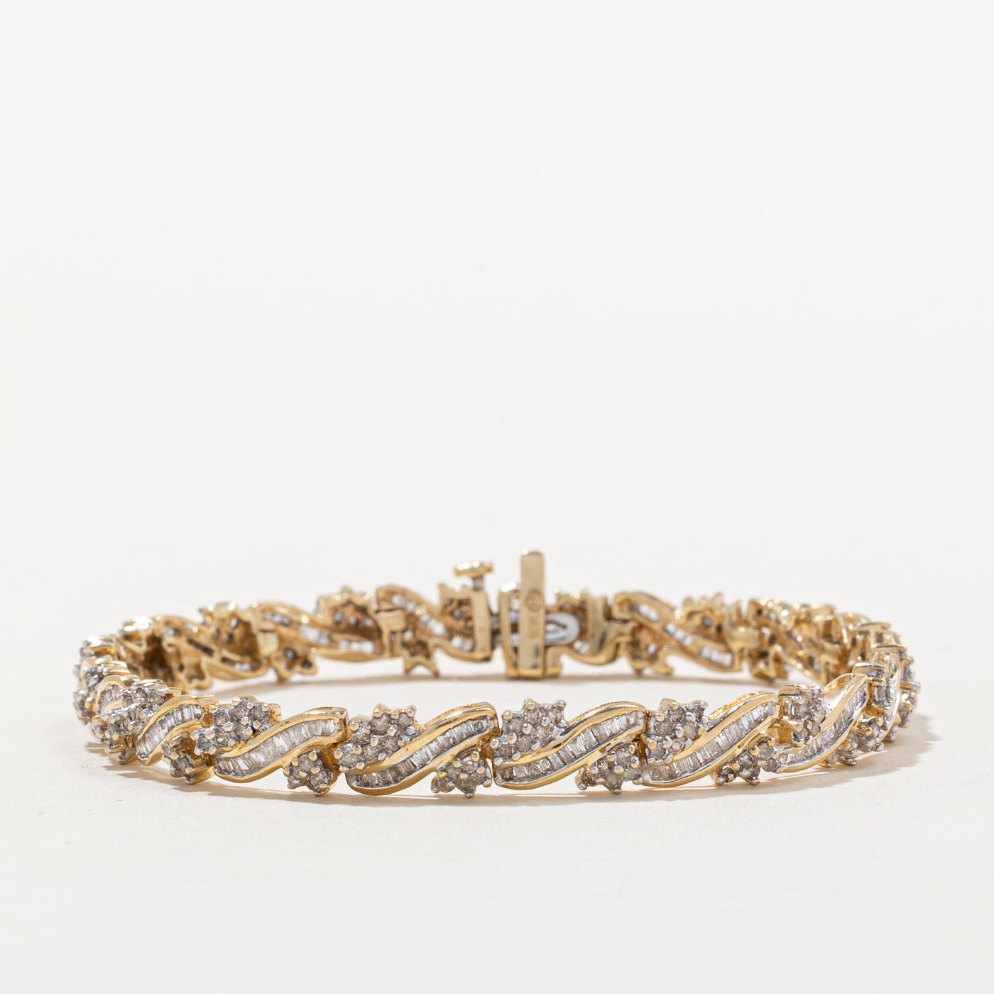 Diamond Cluster Bracelet | 2.50ctw | 6.5" |