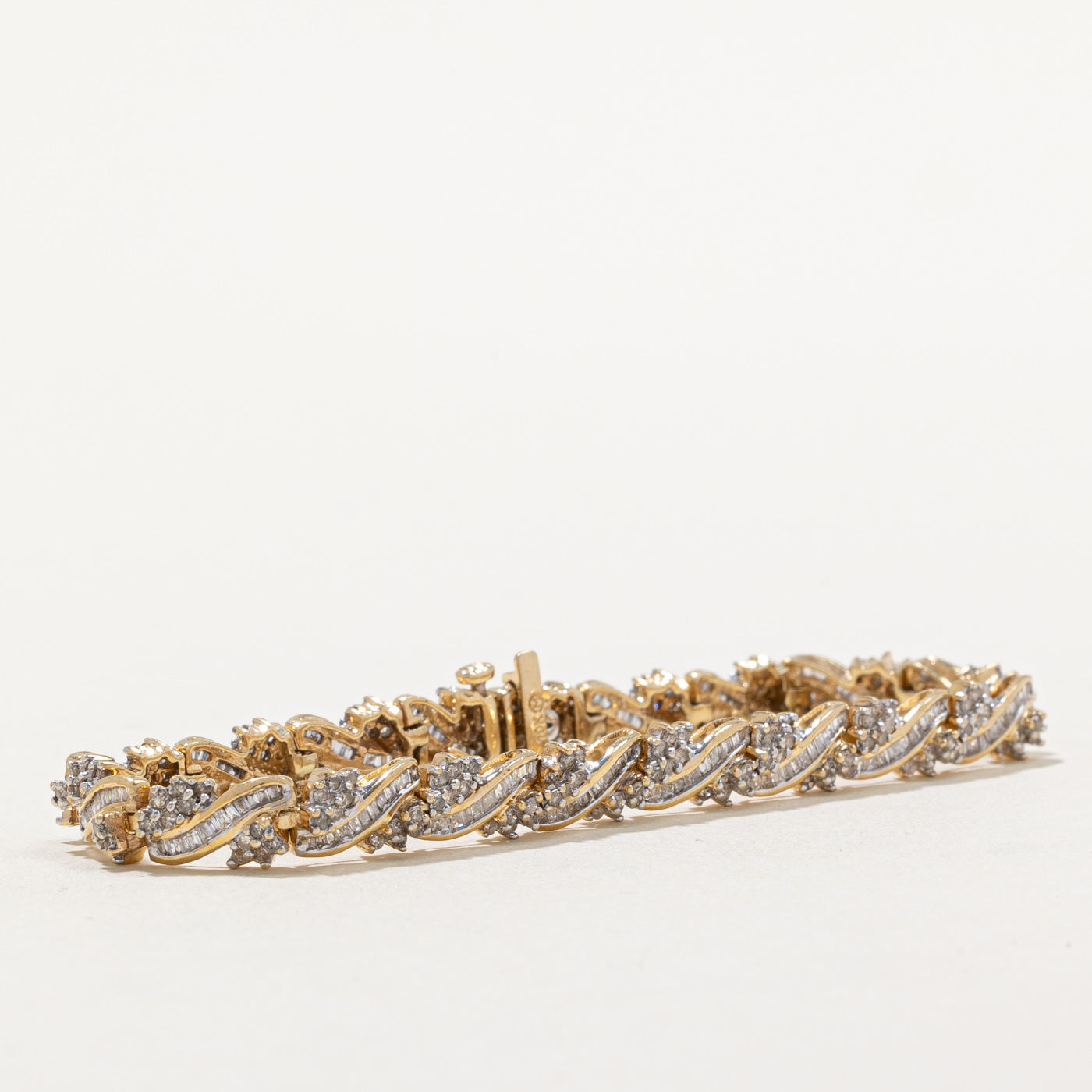 Diamond Cluster Bracelet | 2.50ctw | 6.5" |