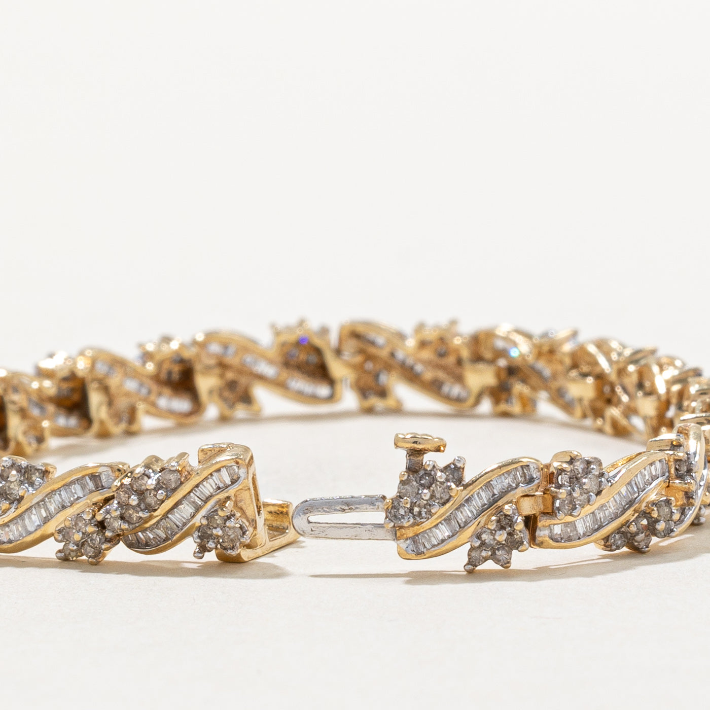 Diamond Cluster Bracelet | 2.50ctw | 6.5" |